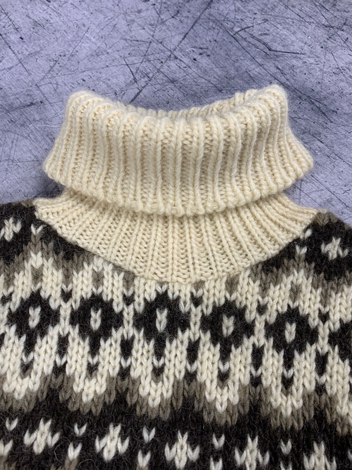 Vintage Vintage Fair Isle Wool Norwegian Sweater High Neck 90’s Size US XS / EU 42 / 0 - 6 Thumbnail