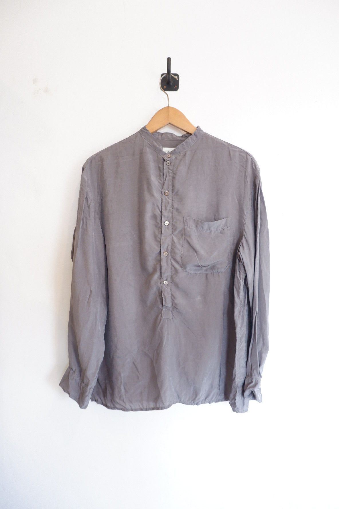 Lemaire LEMAIRE Vareuse Half Button Silk Shirts 2023 Size US S / EU 44-46 / 1 - 1 Thumbnail