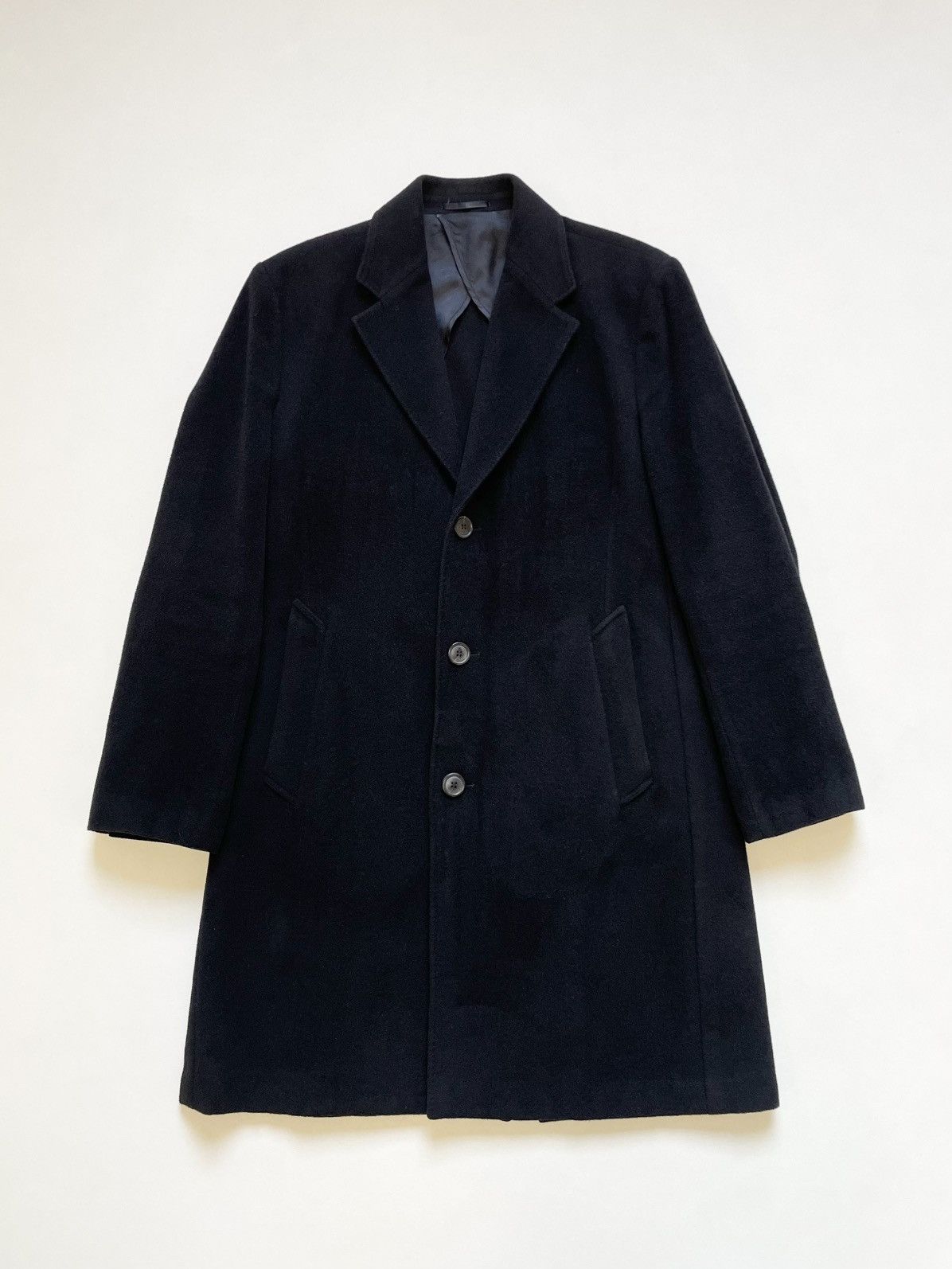 Our Legacy Brushed Black Wool Over Coat Size US M / EU 48-50 / 2 - 2 Thumbnail