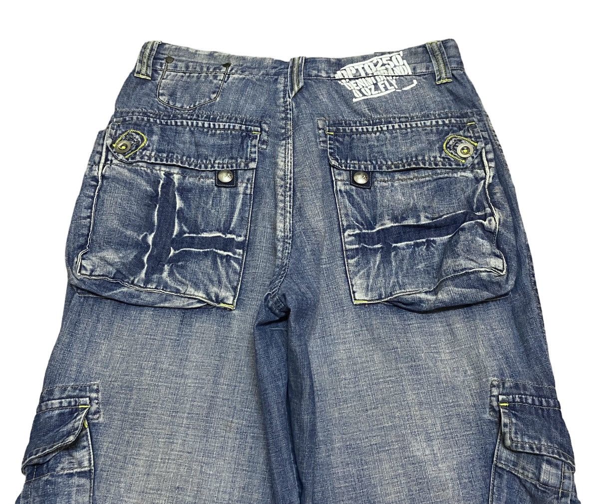 If Six Was Nine × Japanese Brand × Le Grande Bleu (L.G.B.) Rare Design Vintage Green Coast Tactical Baggy Jeans 2000s Size US 32 / EU 48 - 4 Thumbnail