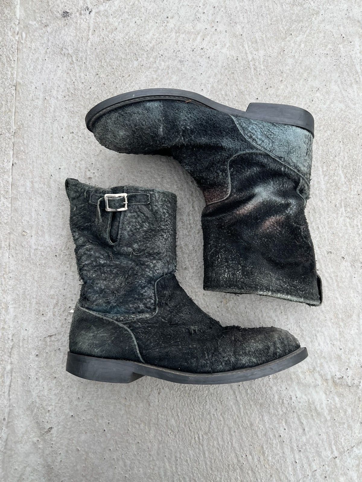 Undercover Undercover AW06 ‘GuruGuru’ Burnt Suede Engineer Boots Size US 12 / EU 45 - 2 Thumbnail