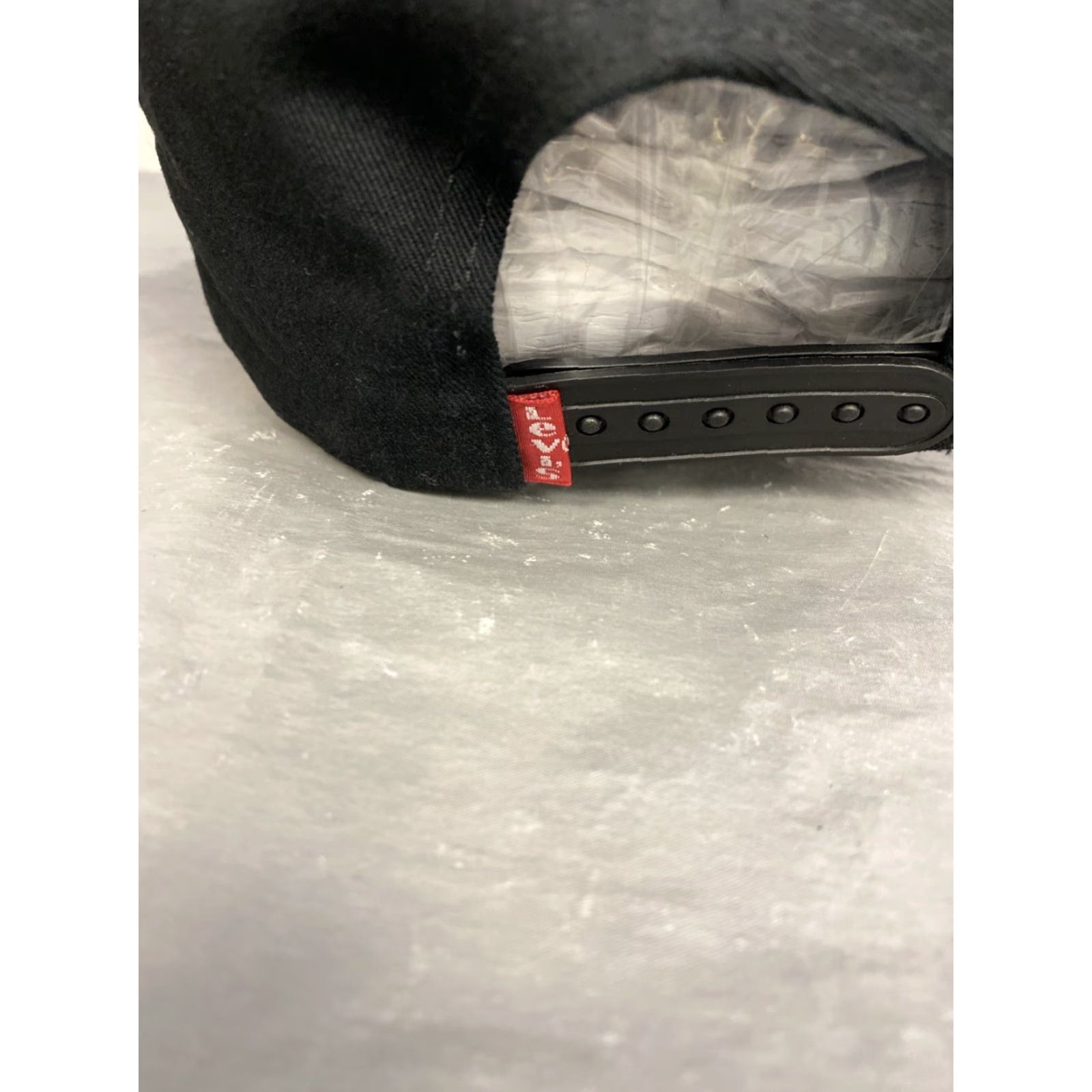 Levi's Levi's Batwing Logo Baseball Cap Hat Men One Size Black Cotton Casual Snapback Size ONE SIZE - 6 Thumbnail