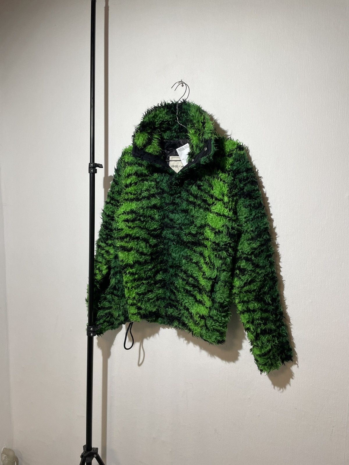 Kenzo × Streetwear H&M X Kenzo Faux Fur Green Tiger Camo Pullover 