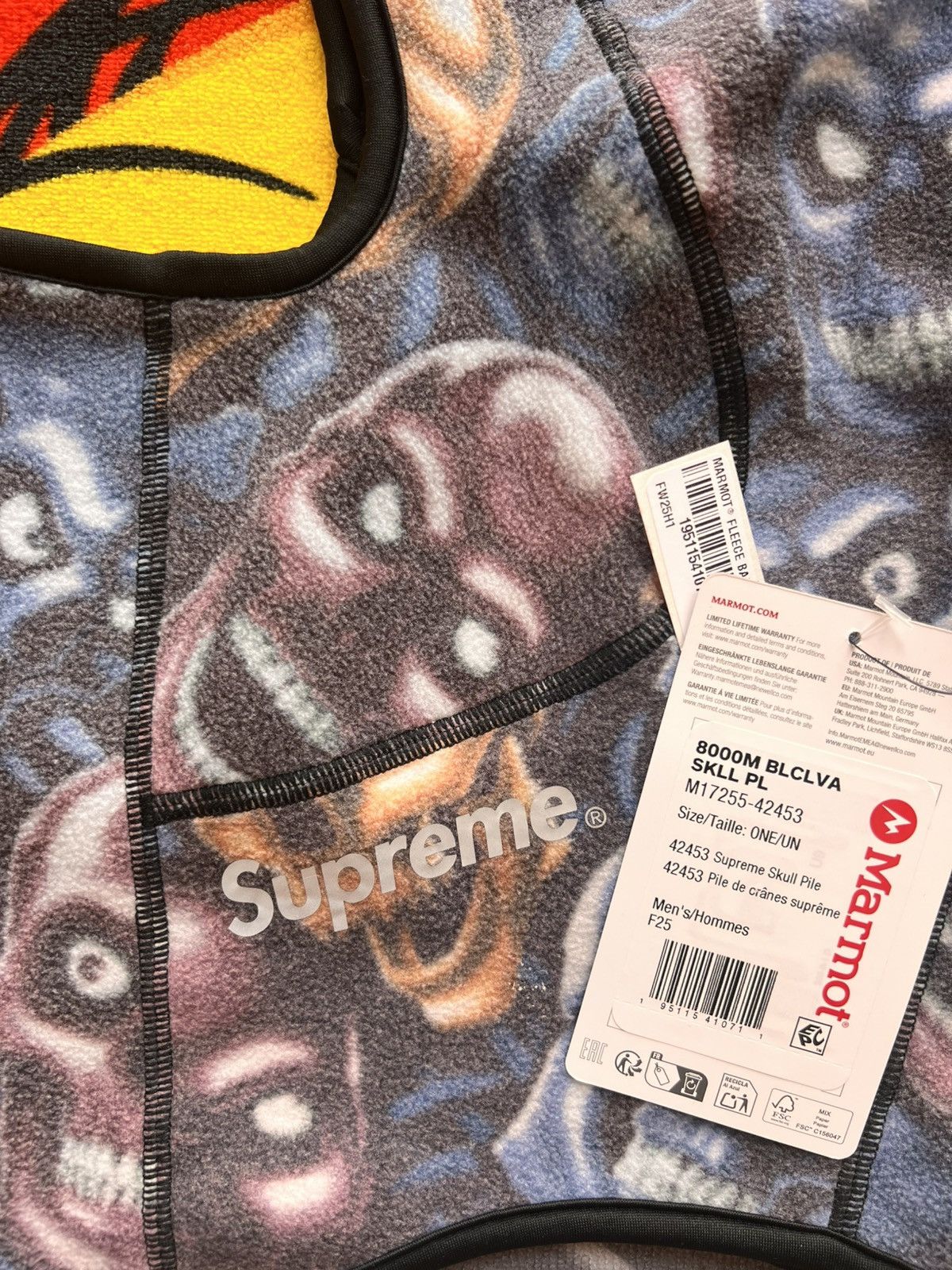 Supreme Supreme Marmot® Skull Pile Fleece Balaclava ski face mask Size ONE SIZE - 18 Thumbnail