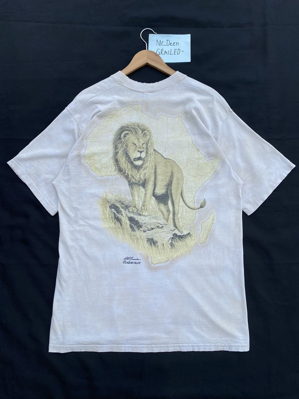 Liquid Blue Rare Vintage Liquid Blue Lion Head Printed Tshirt Size US L / EU 52-54 / 3 - 19 Thumbnail
