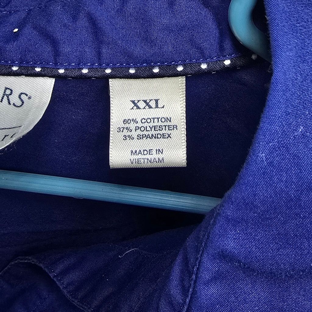 The Unbranded Brand Riders by Lee Blue Button Down Shirt XXL Size XXL / US 16-18 / IT 52-54 - 4 Thumbnail