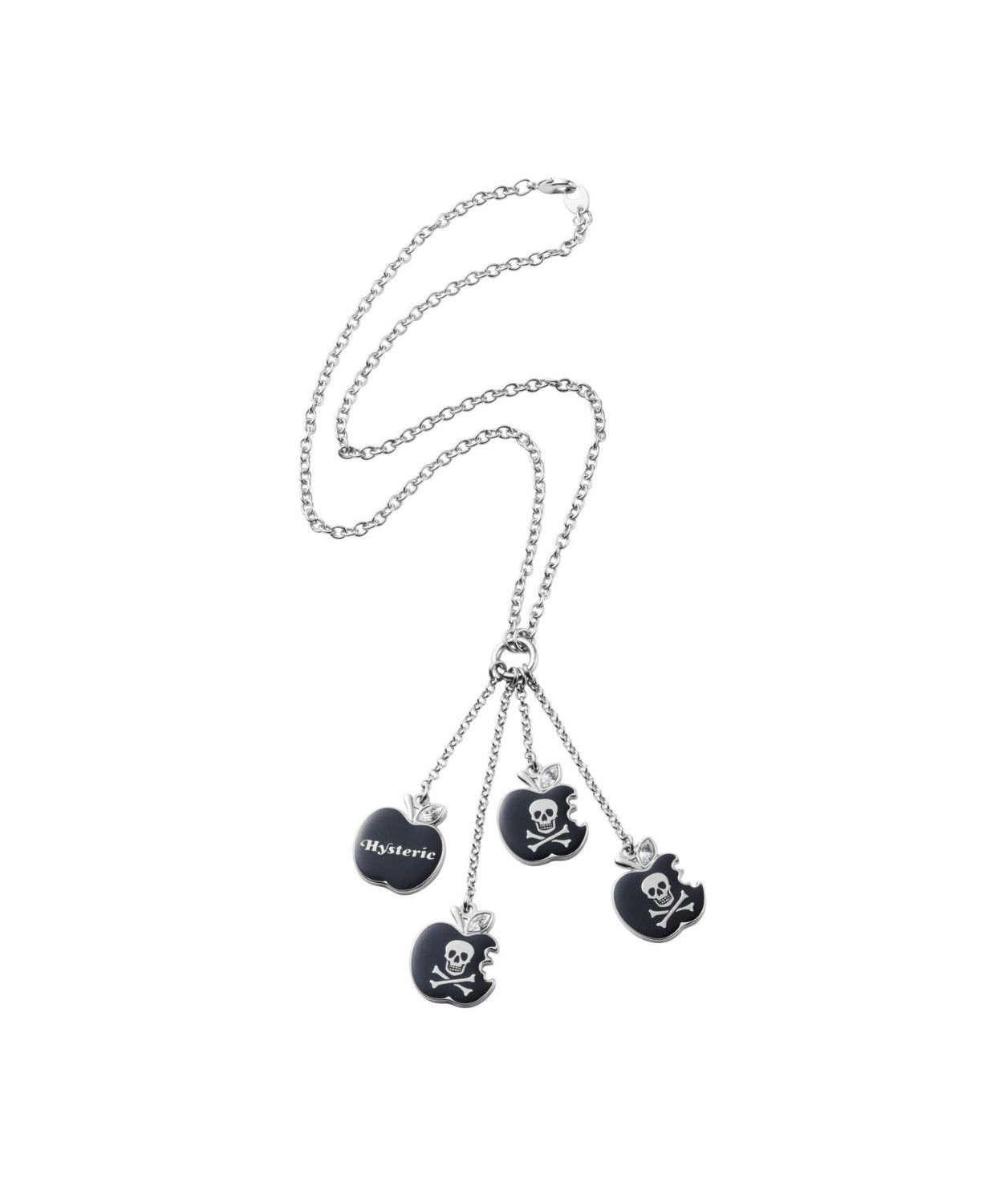 image of Hysteric Glamour Apple Necklace in Black, Men's