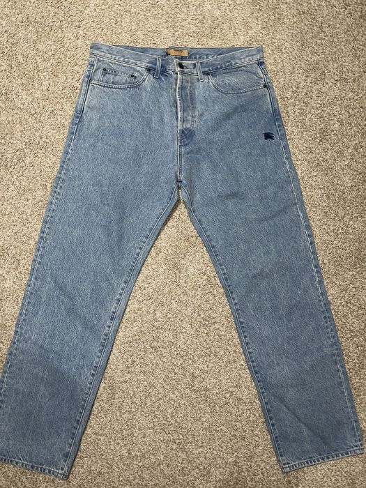 Supreme Supreme Burberry Denim Jeans | Grailed
