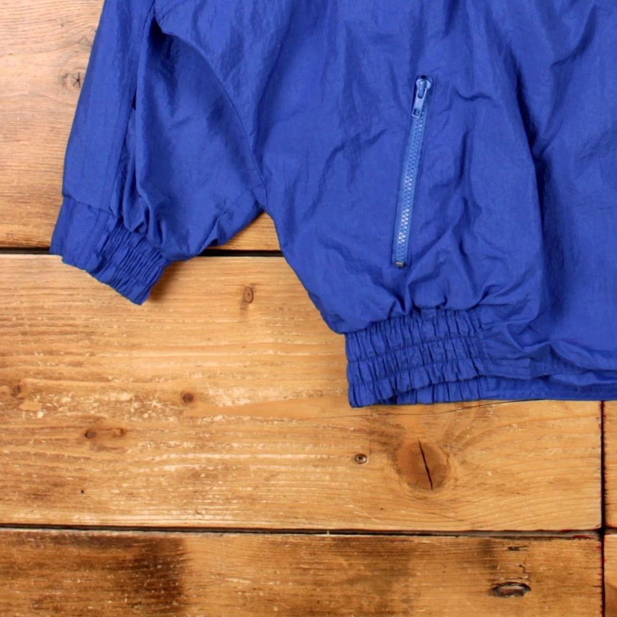 Vintage VINTAGE Progear Windbreaker Jacket Womens M Blue Nylon 1/4 Zip 80s Neon Pullover Size M / US 6-8 / IT 42-44 - 7 Thumbnail