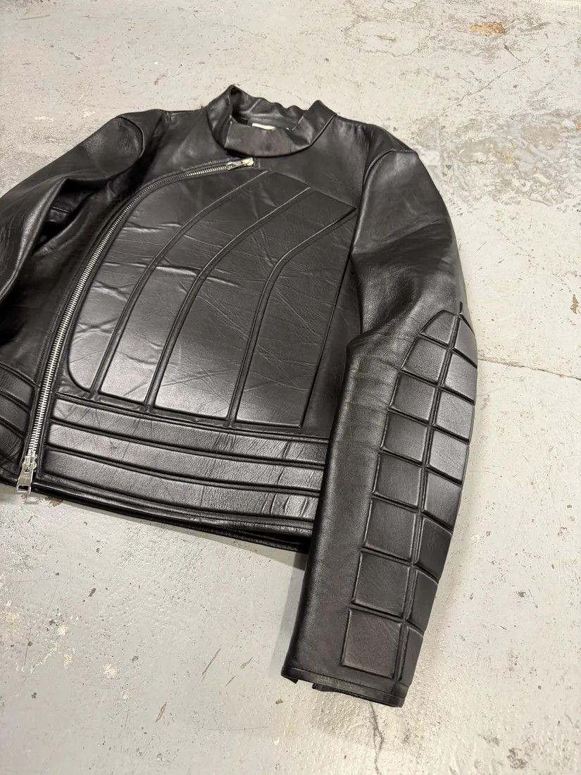 Bottega Veneta FW2019 Bottega Veneta Black Padded Asymmetrical Leather Jacket by Daniel Lee Size US M / EU 48-50 / 2 - 8 Thumbnail