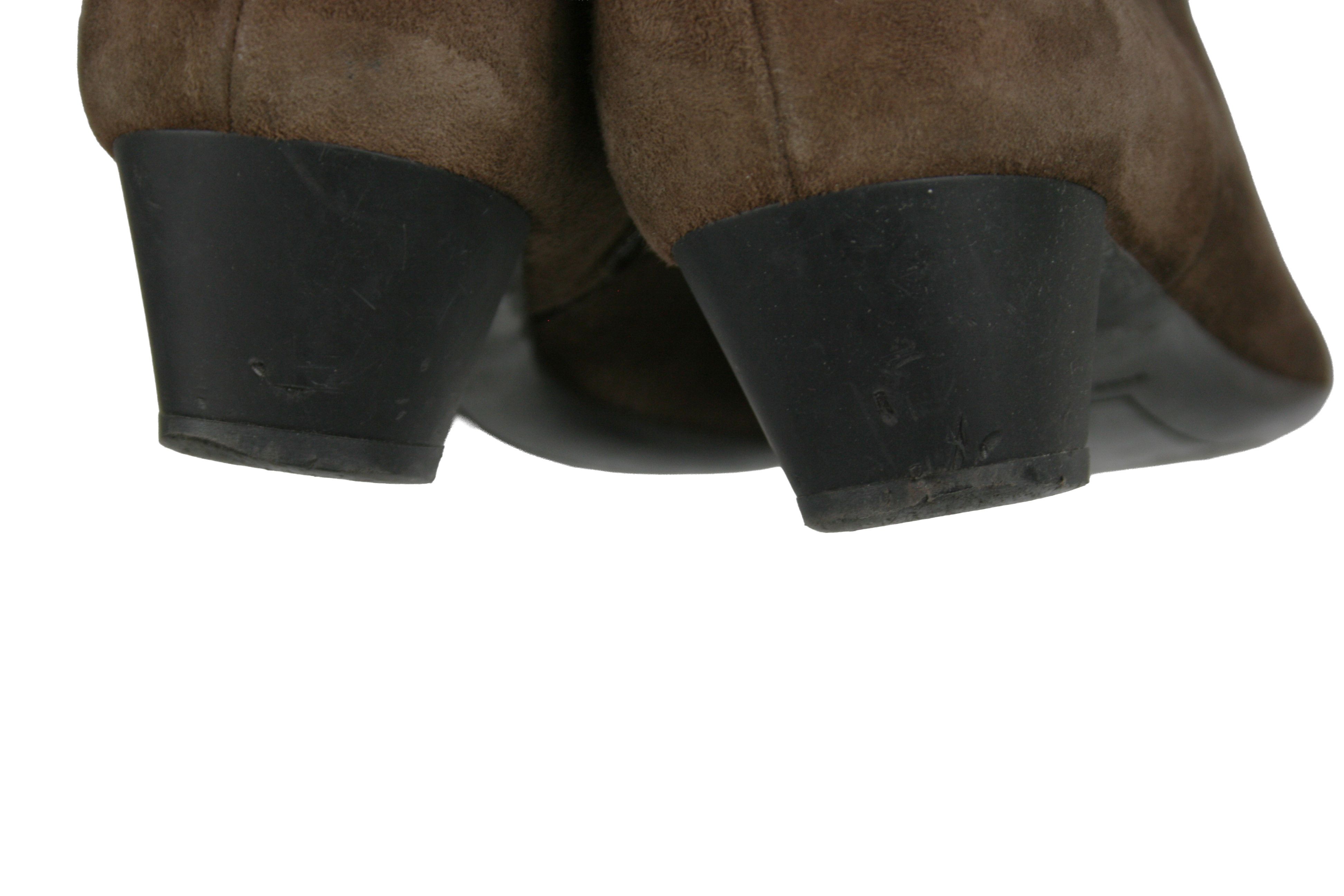 Jil Sander Raf Simons Era Suede Point Toe Knee High Biker Boots Vintage Size US 6 / IT 36 - 12 Thumbnail
