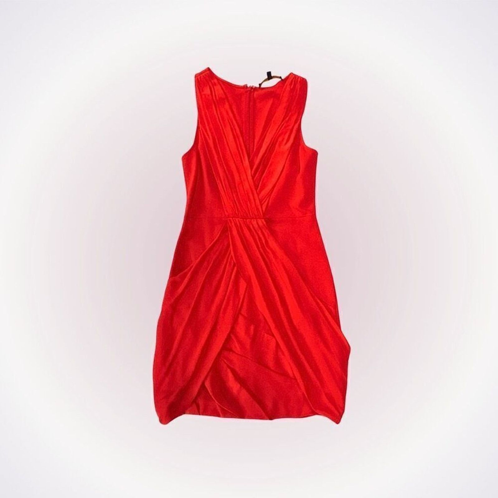 Other Cynthia Steffe Red Draped Sleeveless Mini Dress | Sz 4 Size S / US 4 / IT 40 - 1 Thumbnail