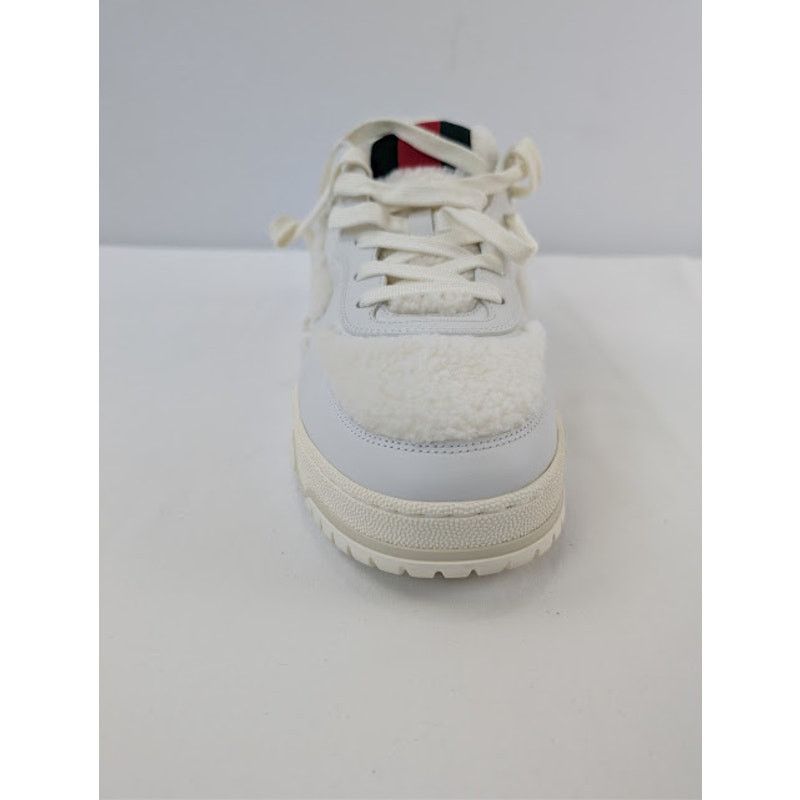 Gucci o1rshd1 Leather Re-Web Sneaker in White Size US 11.5 / EU 44-45 - 14 Thumbnail