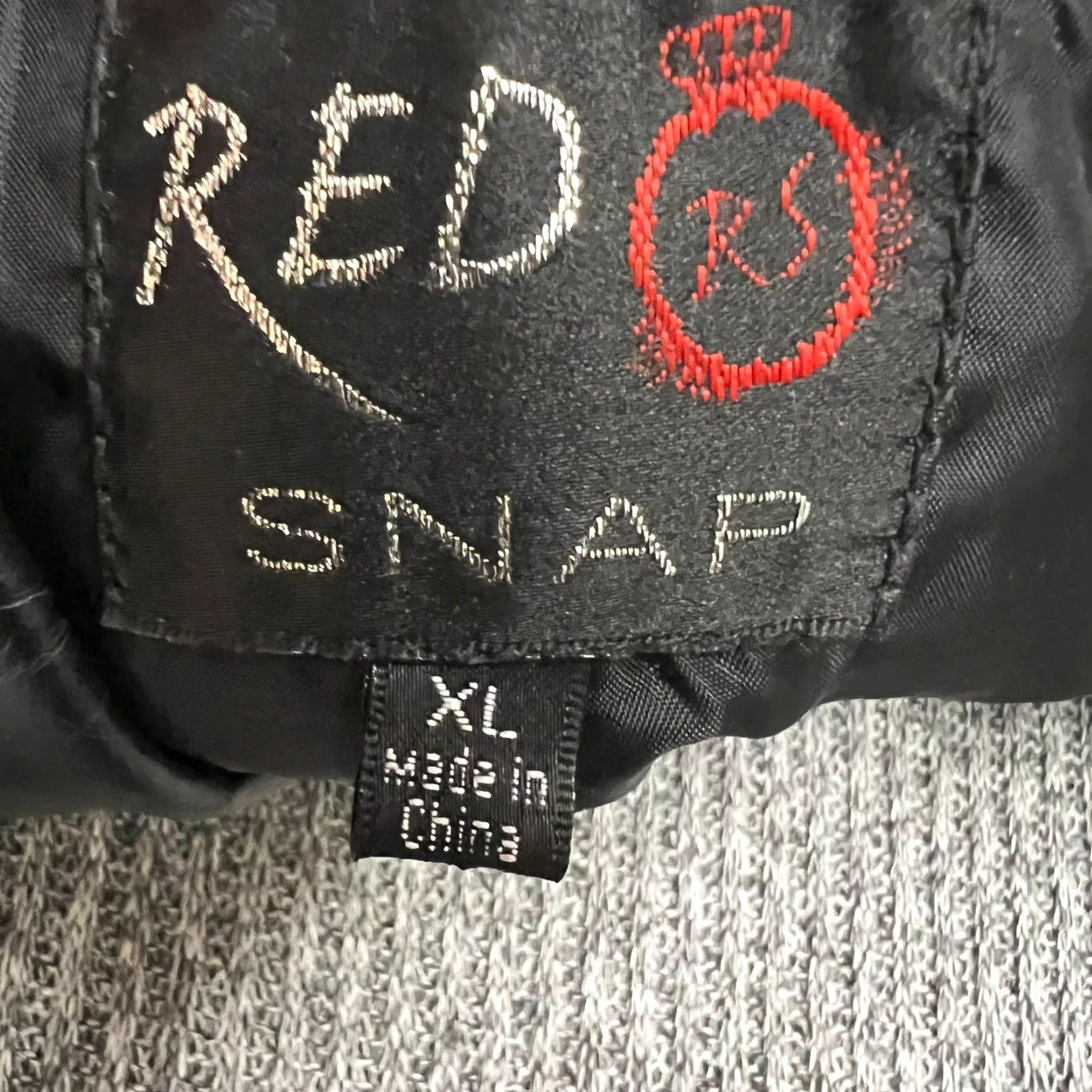 Vintage Red Snap Biker Vest Womens XL Black Faux Leather Fringed Zipper Pockets Short Jacket/Coat Pattern Solid Size XL Size XL / US 12-14 / IT 48-50 - 5 Thumbnail