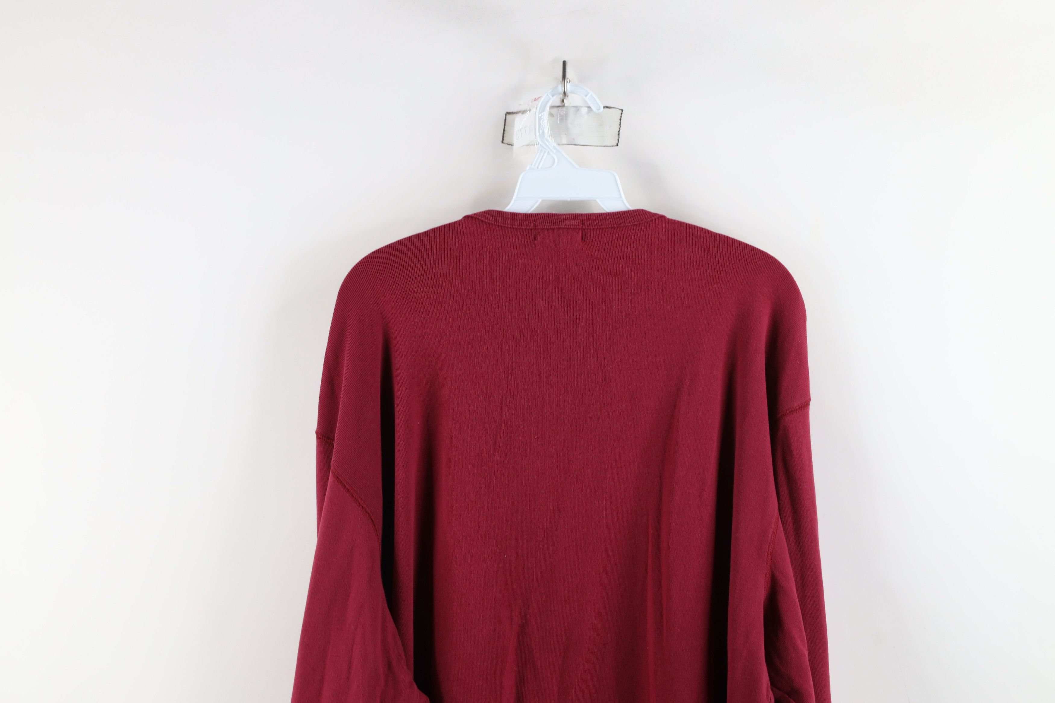 J.Crew × Vintage Vintage 90s J Crew Ribbed Knit Long Sleeve Henley T-Shirt Size US XL / EU 56 / 4 - 12 Thumbnail