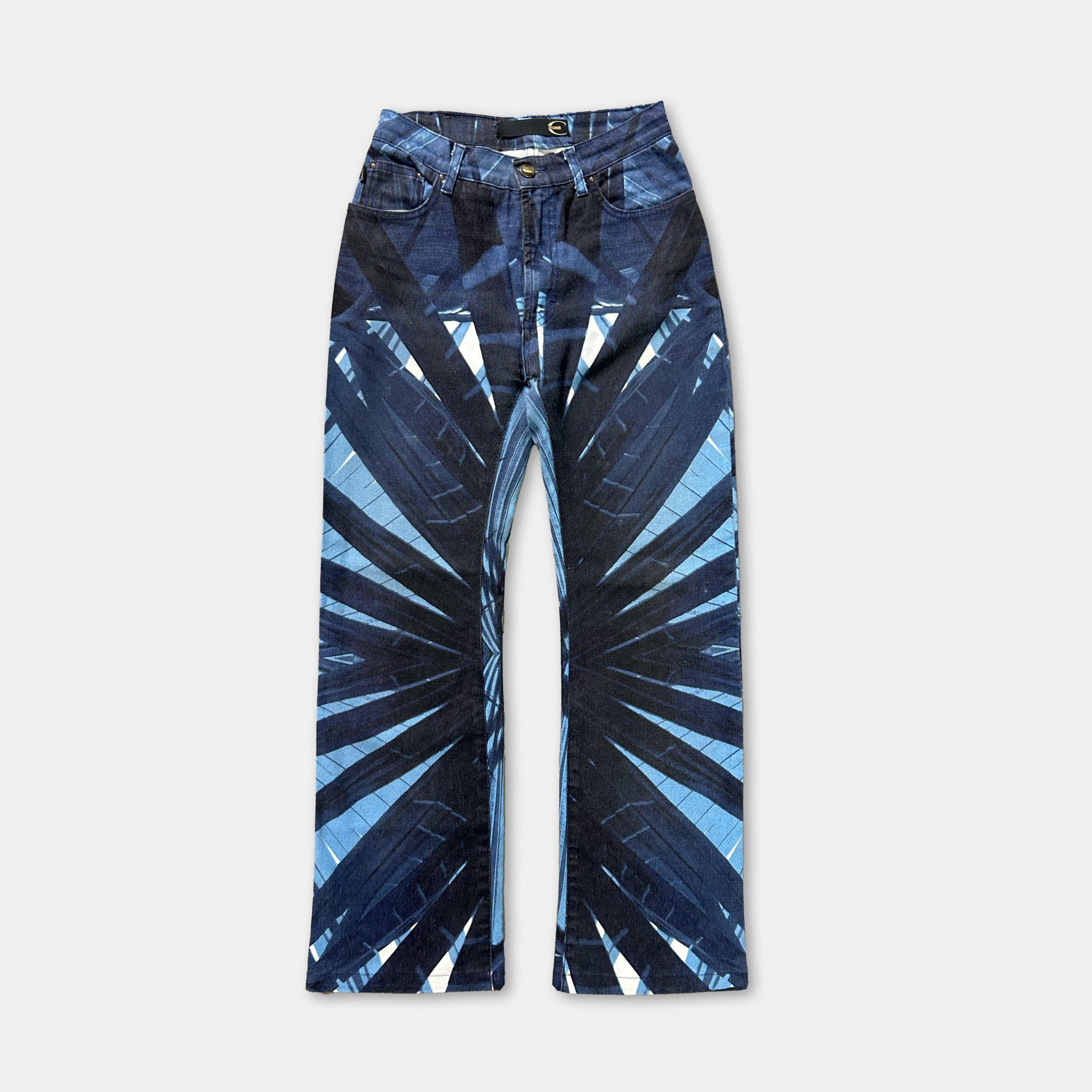 Just Cavalli Just Cavalli 00's Blue Pattern Jeans Size 26" / US 2 / IT 38 - 1 Thumbnail