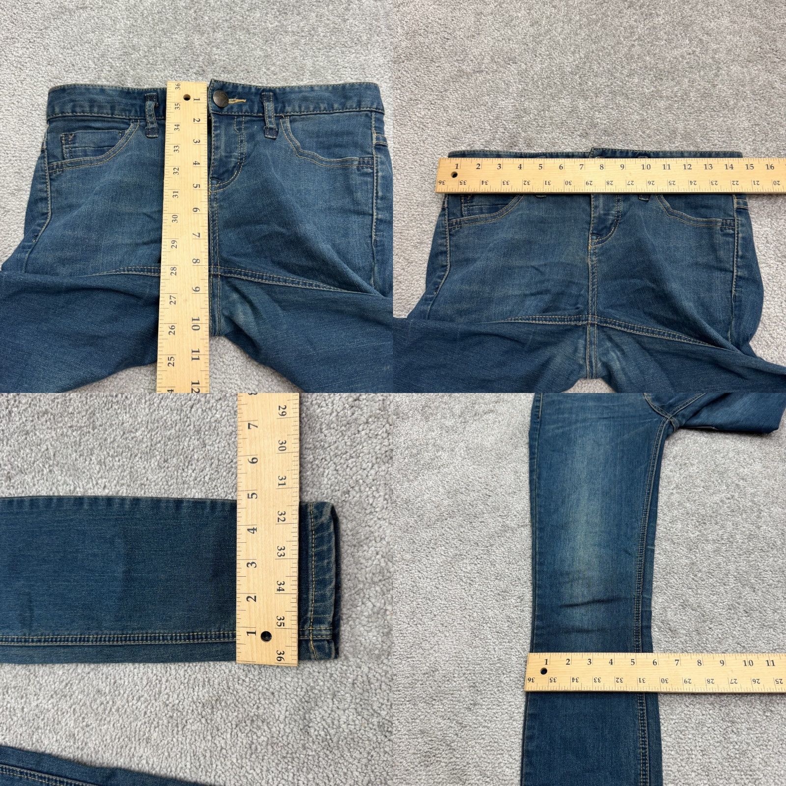 Free People Free People Jeans Womens 26 Mid Rise Skinny Blue Denim 5-Pocket Stretch City Streetwear Modern Casual 90s Girls Womens Size 26" / US 2 / IT 38 - 8 Thumbnail