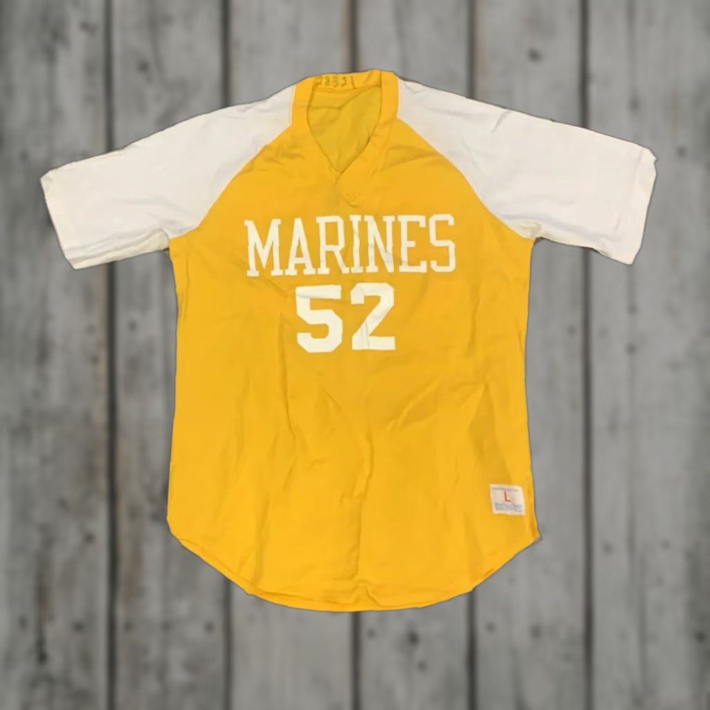 Champion US Marines Baseball Mens Large Jersey