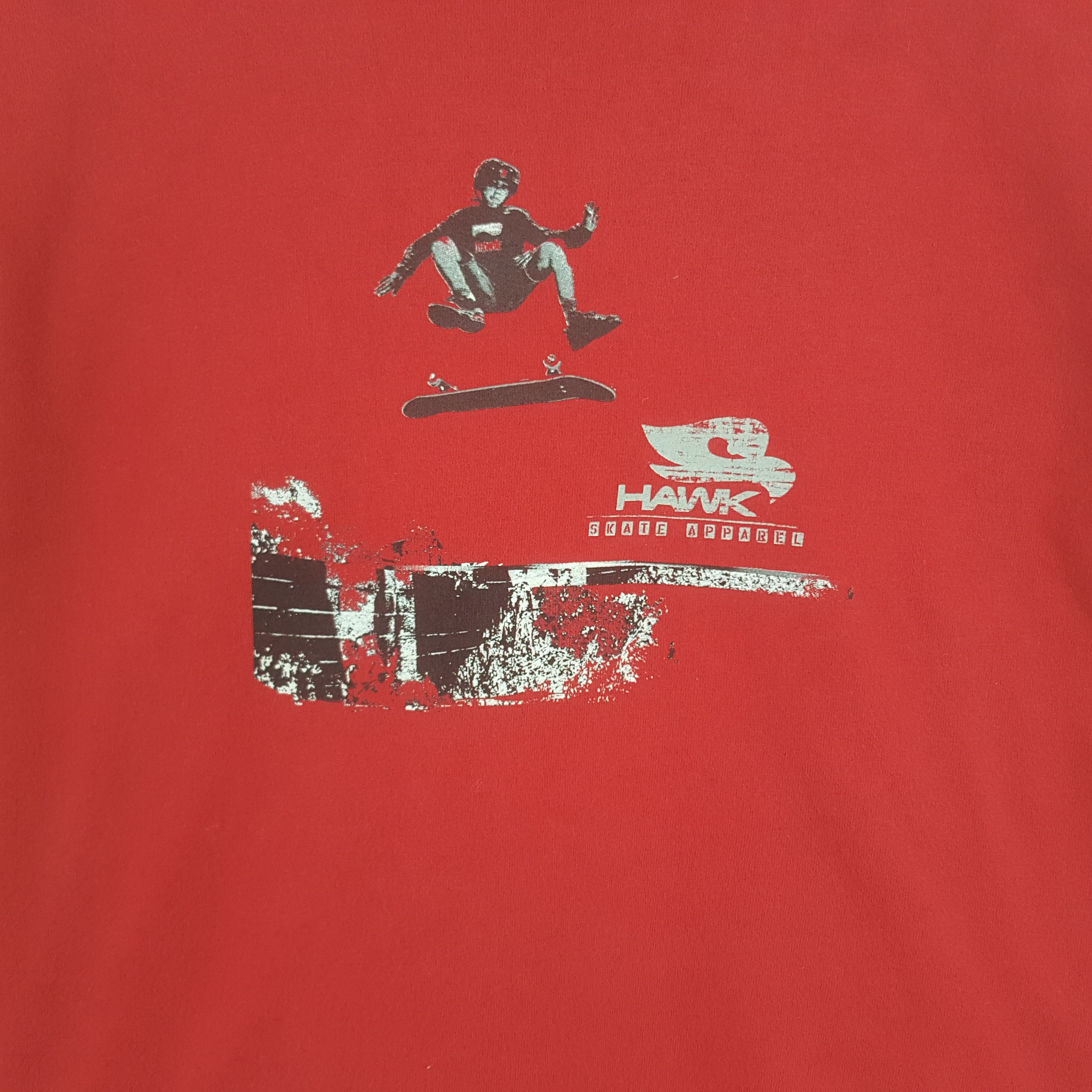 Hawk Vintage Hawk Skateboard Tshirt Size US XL / EU 56 / 4 - 2 Thumbnail