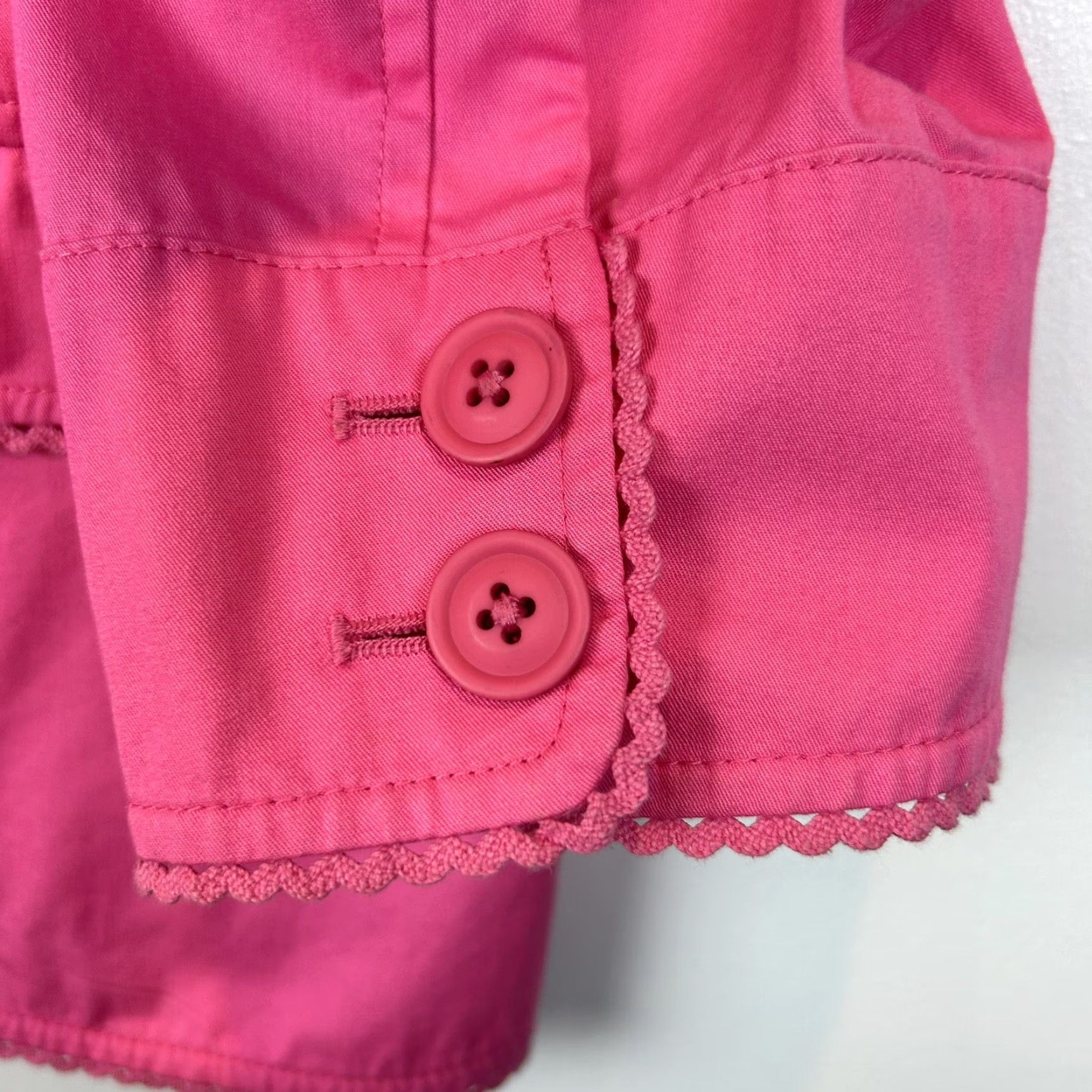 Vintage L.L. Bean Jacket Women 20 Plus Cotton Pink | Solid Button-Front Basic Jacket | Vintage? No Size 3XL / US 20-22 - 4 Thumbnail