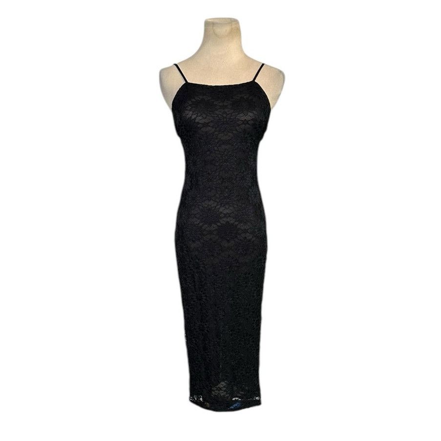 Urban Outfitters Out From Under black lace slip pencil dress size Small Size S / US 4 / IT 40 - 1 Thumbnail