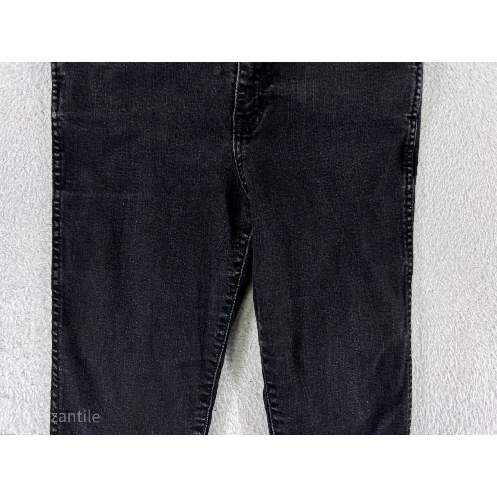 Vintage Kirkland Jeans Women's 12 Black Denim Skinny Certification: Dark Wash Cotton Blend Pants Size 34" / US 12 / IT 48 - 5 Thumbnail