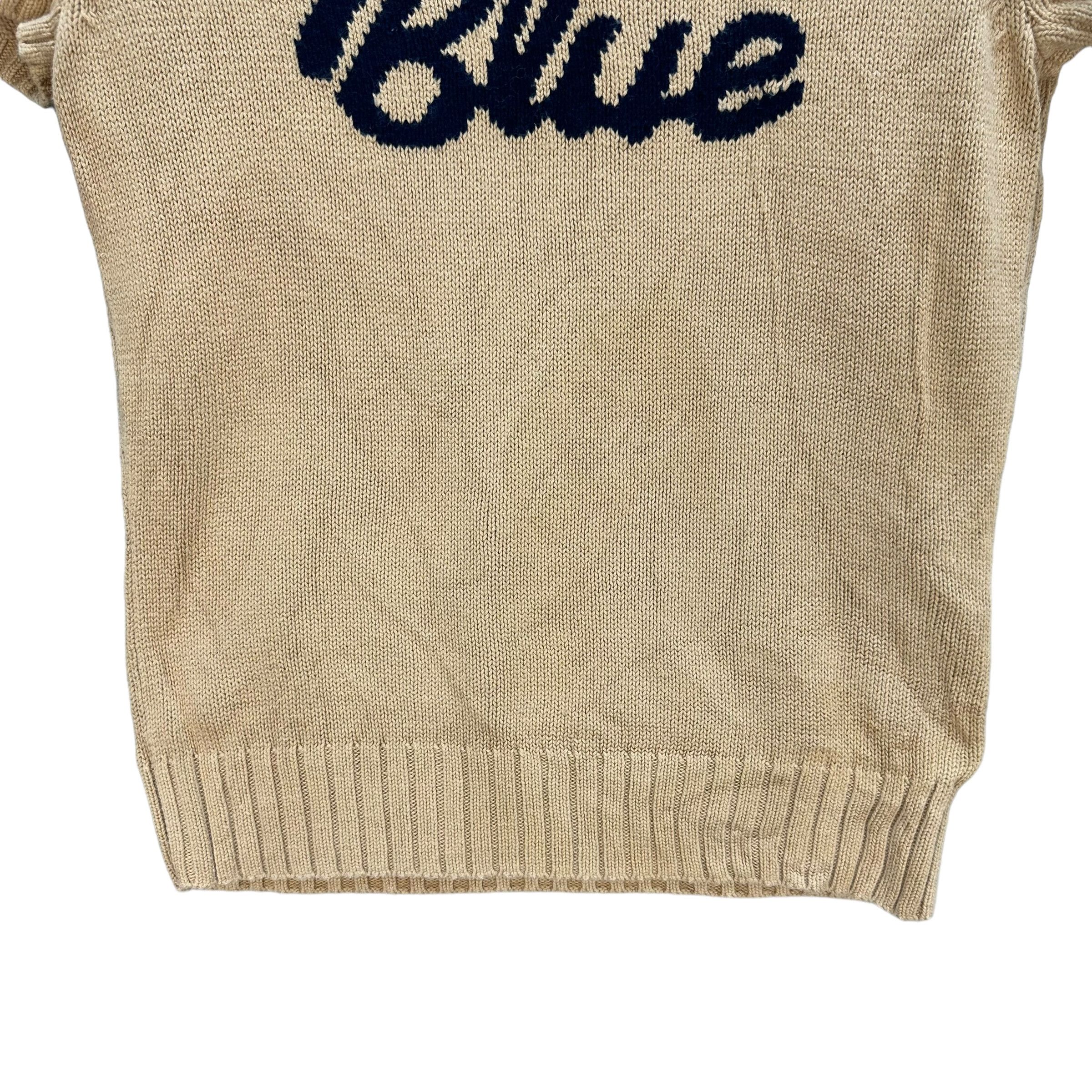 Burberry Burberry Blue Big Logo ShortSleeve Knitted Sweater #A13-0320 Size M / US 6-8 / IT 42-44 - 3 Thumbnail