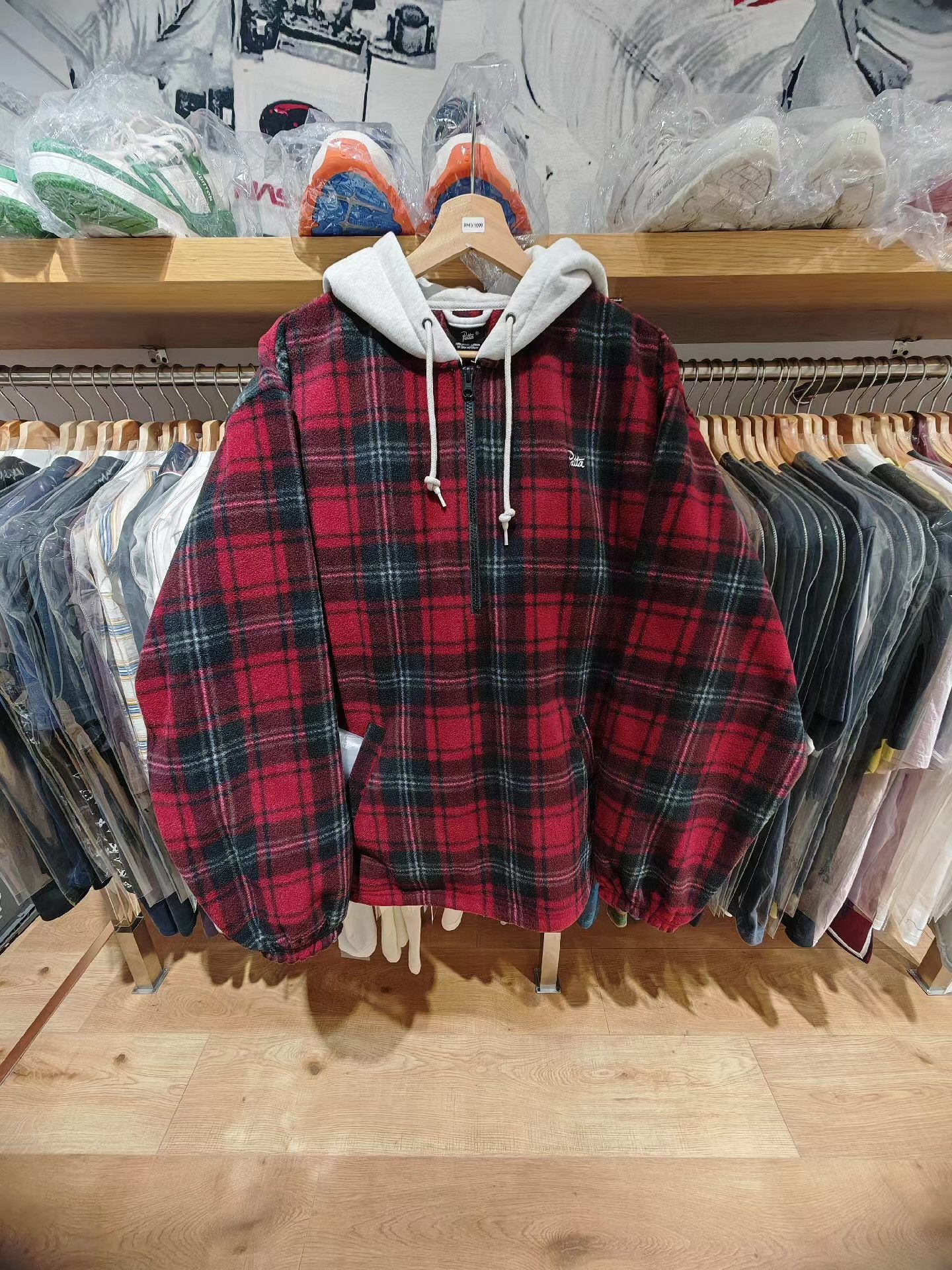 Patta Patta Plaid Hooded Jacket Q15 Size US M / EU 48-50 / 2 - 1 Thumbnail
