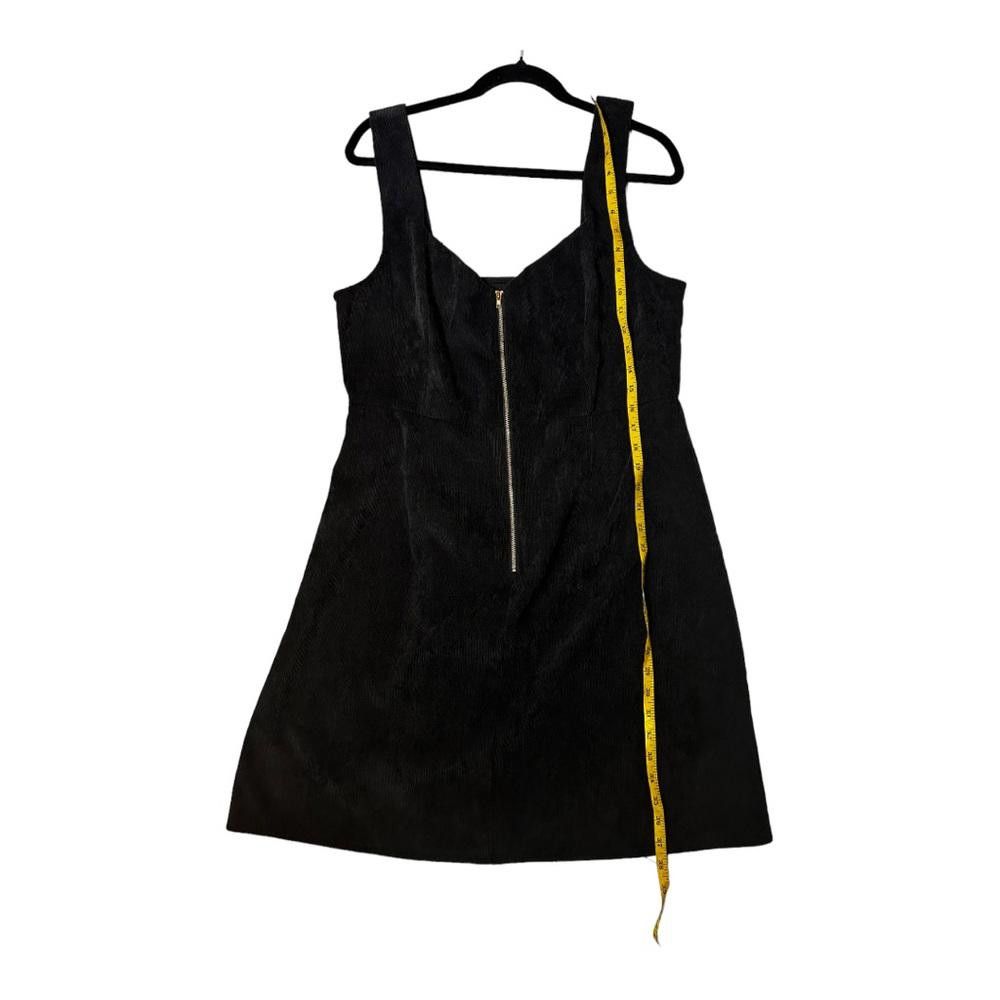 Designer Missguided Zip Through Cord Dress Black Size 12 Size XL / US 12-14 / IT 48-50 - 4 Thumbnail