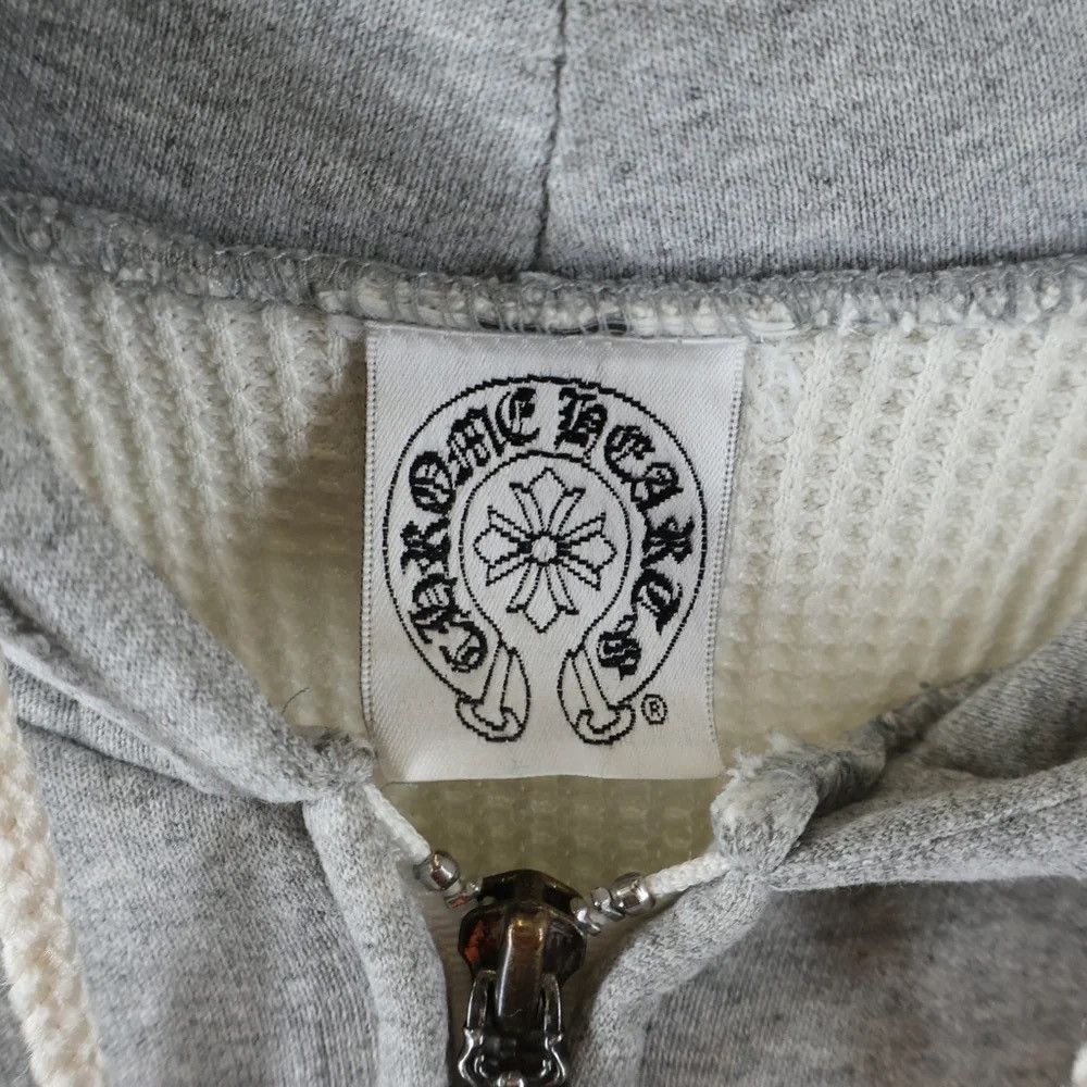 Chrome Hearts 90s Old Chrome Hearts Horseshoe Thermal Zip Hoodie size M Size US M / EU 48-50 / 2 - 7 Thumbnail