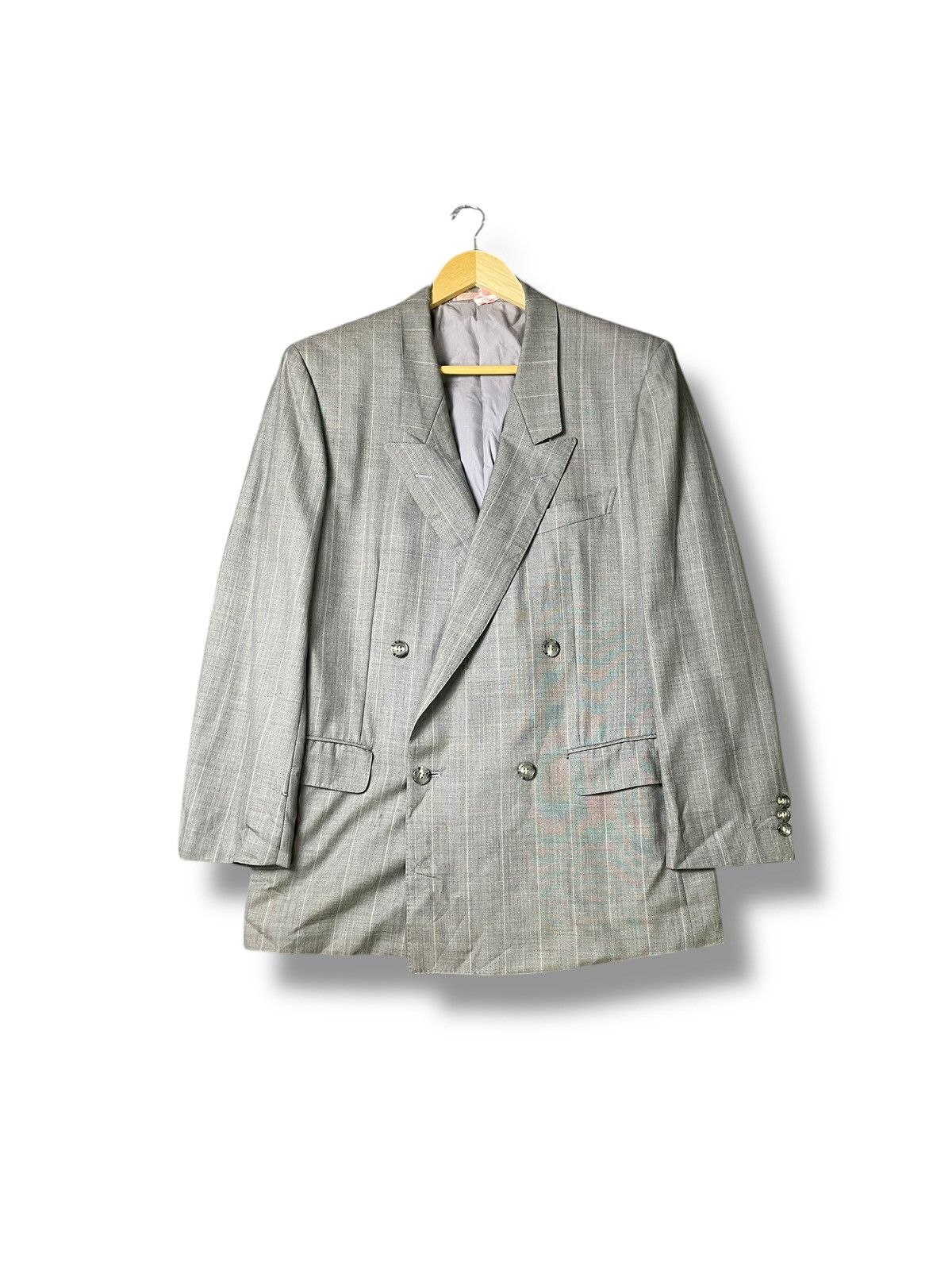 Designer × Vintage × Yves Saint Laurent Yves Saint Laurent Double Breasted Blazer (49) Size US XS / EU 42 / 0 - 1 Thumbnail