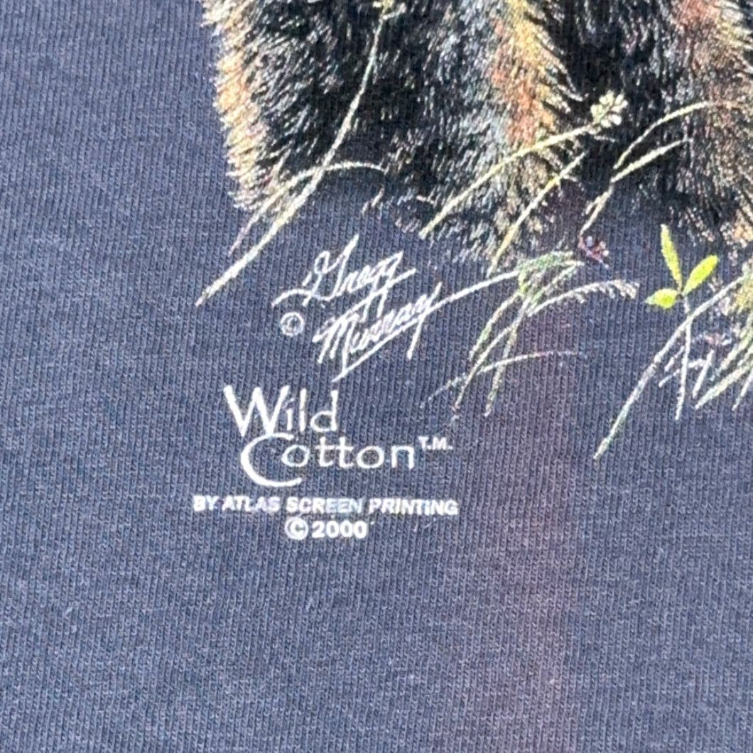 Vintage VINTAGE Bear Cub Shirt Adult EXTRA LARGE Blue Nature Diversity Art USA Made Y2K Size US XL / EU 56 / 4 - 7 Thumbnail