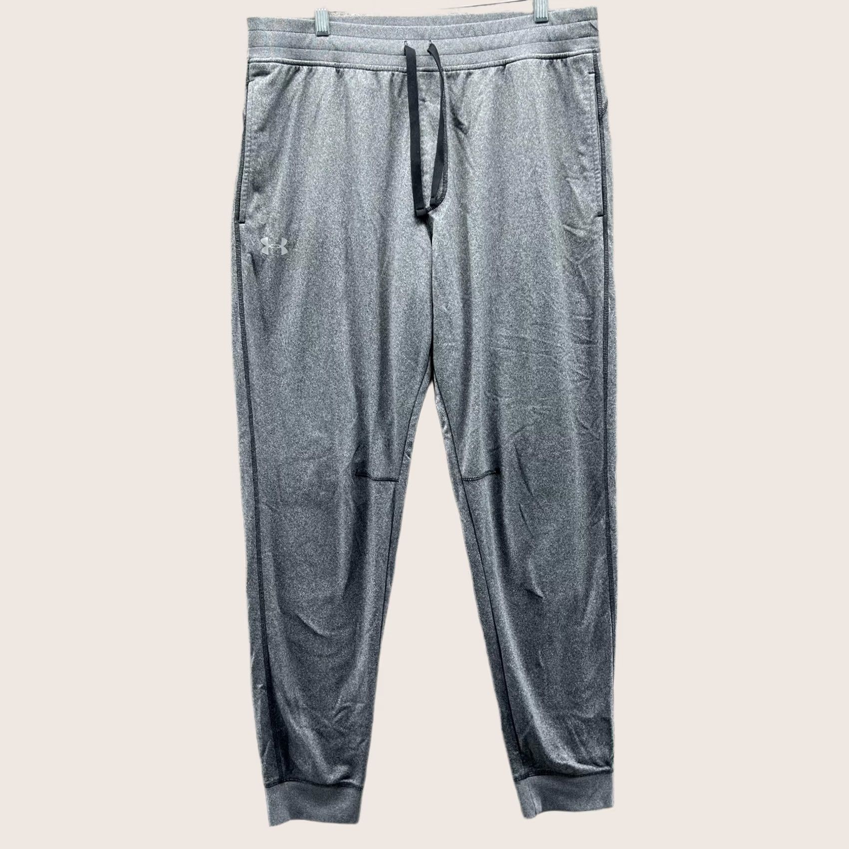 Under Armour Under Armour Jogger Pants Mens XL Gray Knit Elastic Waist Pockets Athletic Size US 36 / EU 52 - 1 Thumbnail