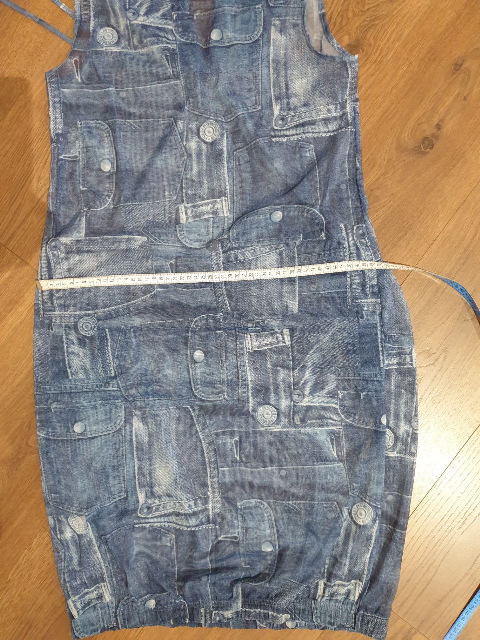 Other Denim Print Hooded Dress sz S/M Size M / US 6-8 / IT 42-44 - 6 Thumbnail