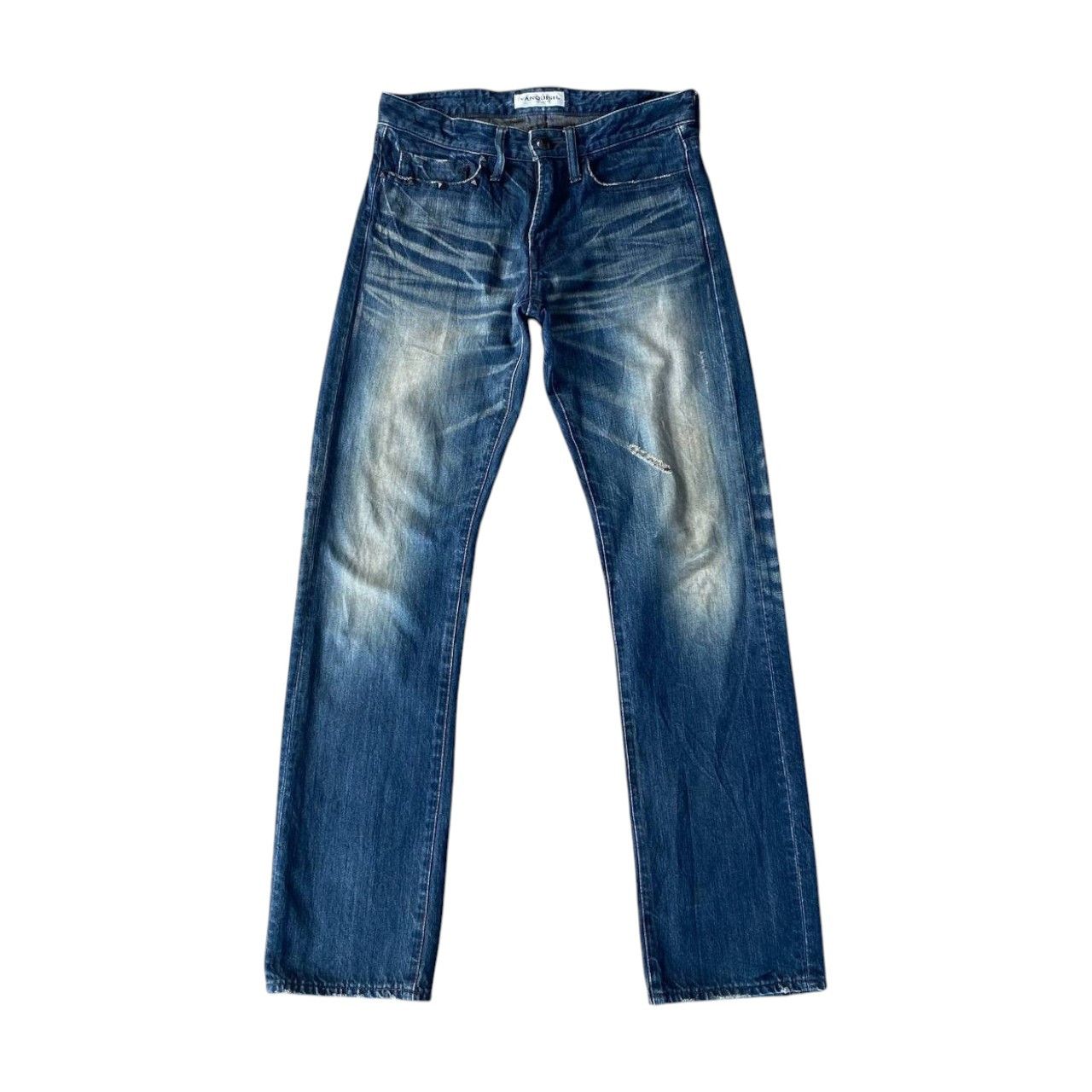 Ryoko Rain RYO ISHIKAWA BY VANQUISH TOKYO JAPAN DISTRESSED BLUEWASH Size US 28 / EU 44 - 1 Thumbnail