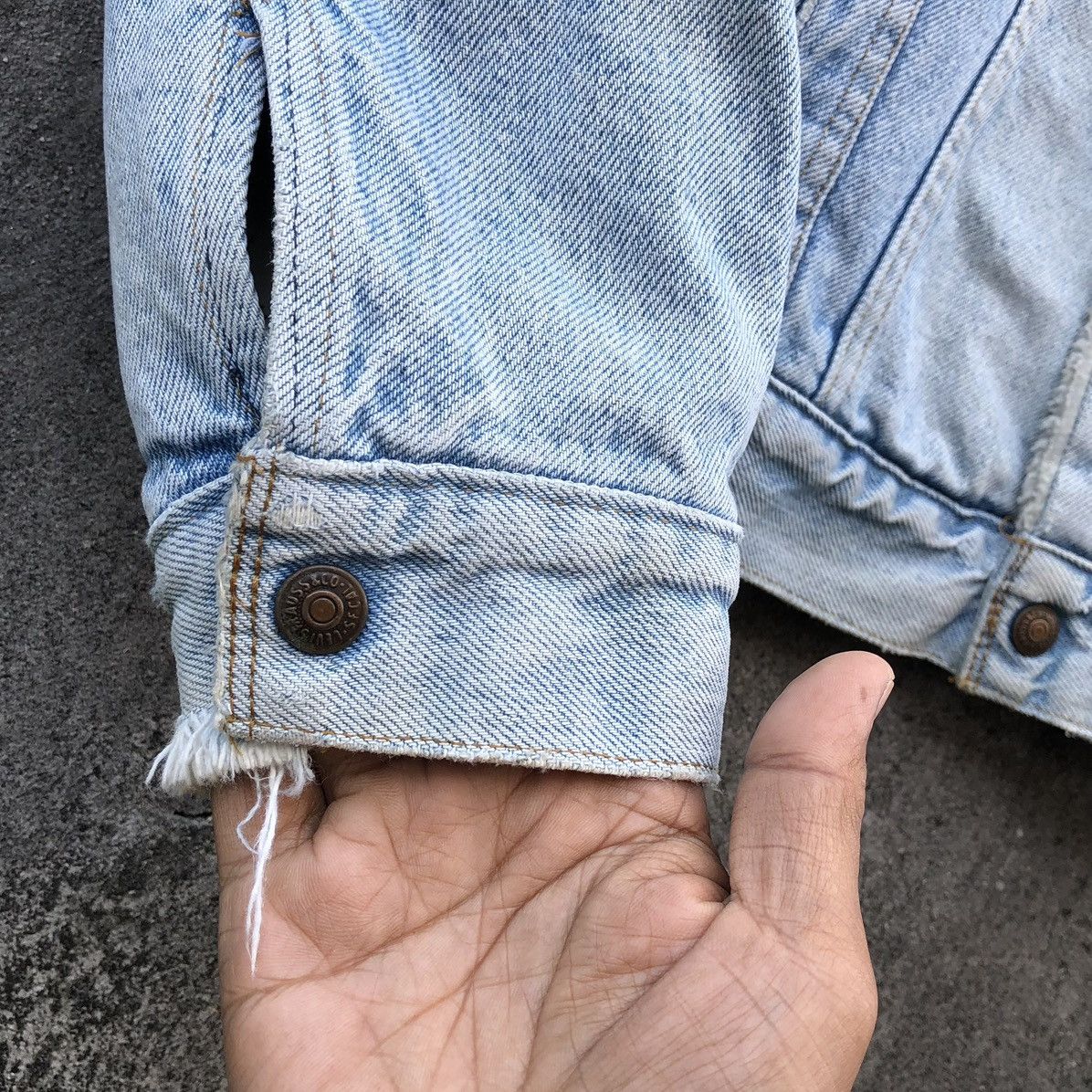 Levi's Vintage Levis Orange Tab Sherpa Lined Denim Trucker Jacket 🇺🇸 Size US L / EU 52-54 / 3 - 11 Thumbnail