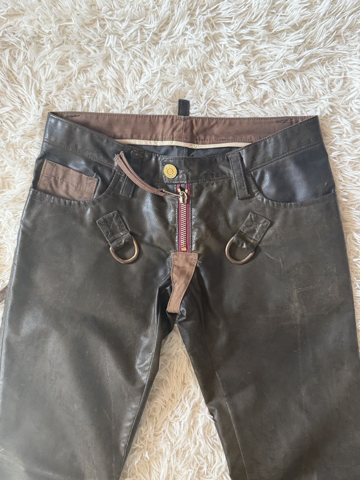 Dsquared2 Dsquard2 03aw Leather Pants Size US 30 / EU 46 - 4 Thumbnail
