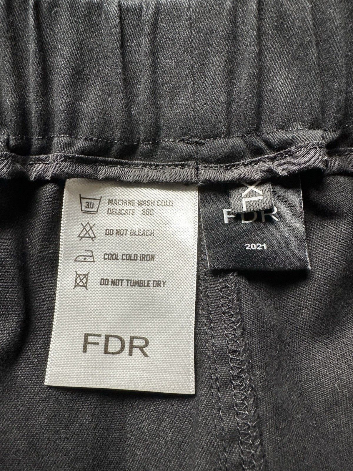 Other Mens Cargo 2021 FDR Black Cotton Pants Zip Pocket, Size XL Size US 36 / EU 52 - 7 Thumbnail