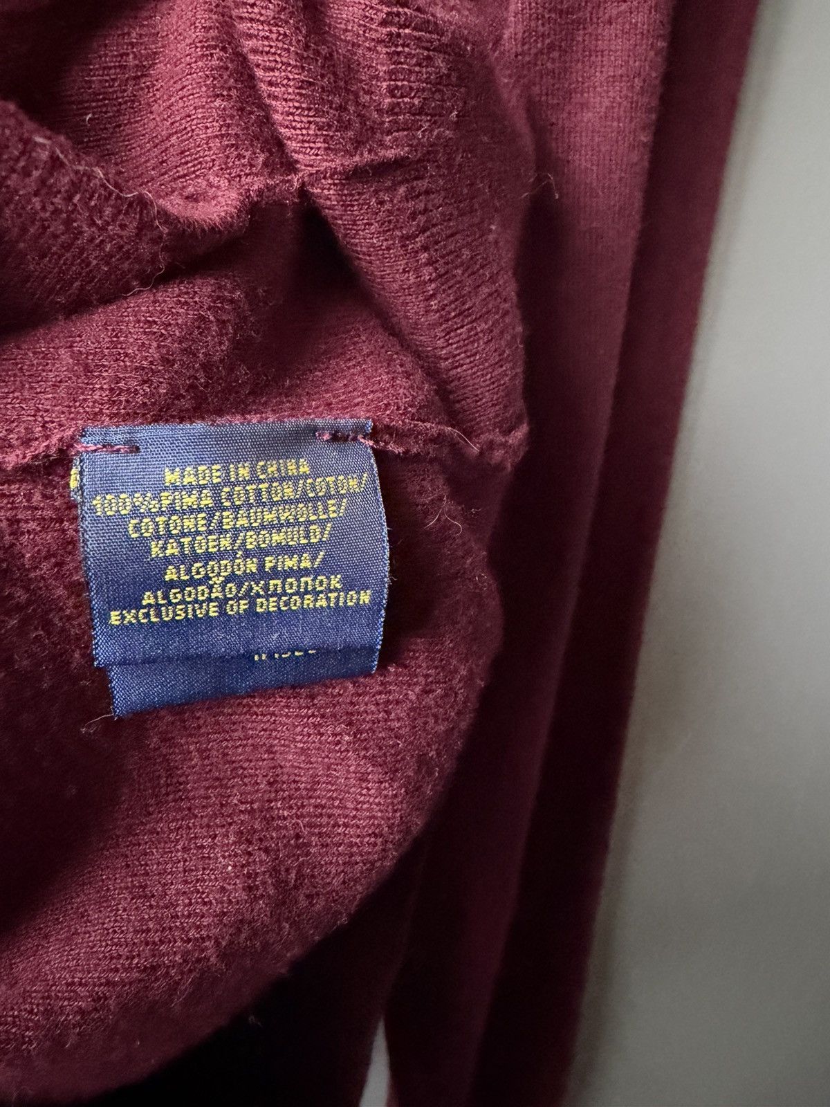 Polo Ralph Lauren Ralph Lauren Bordeaux Cotton Cardigan Size S Size US S / EU 44-46 / 1 - 4 Thumbnail