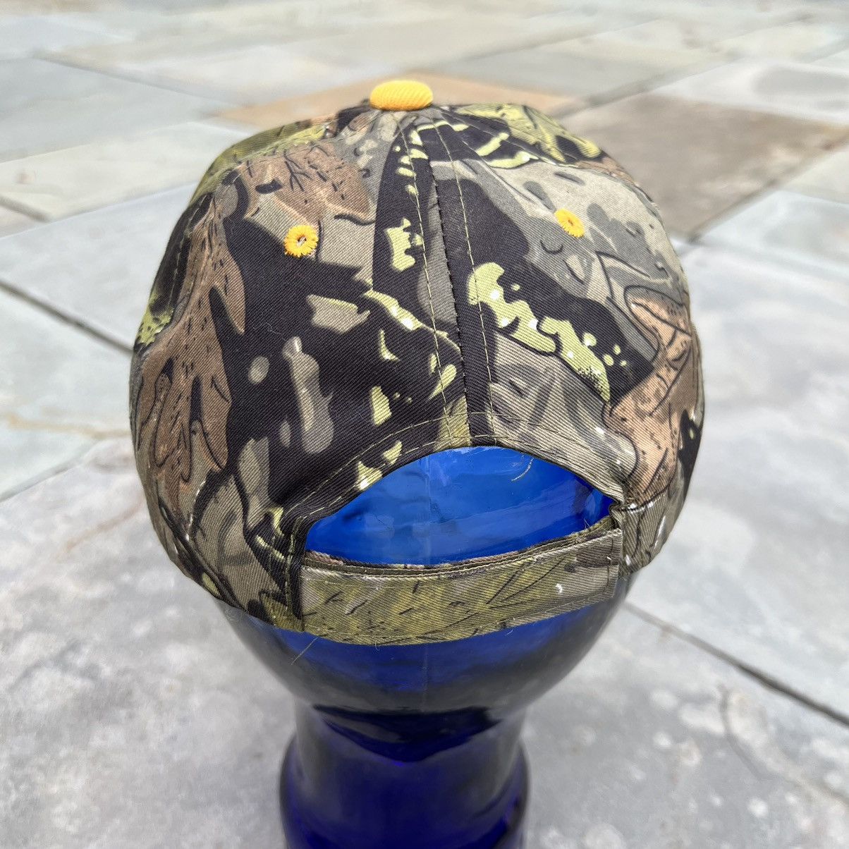 Vintage Vintage 90s Woodland Camo Fishing Embroidered Dad Hat Size ONE SIZE - 5 Thumbnail