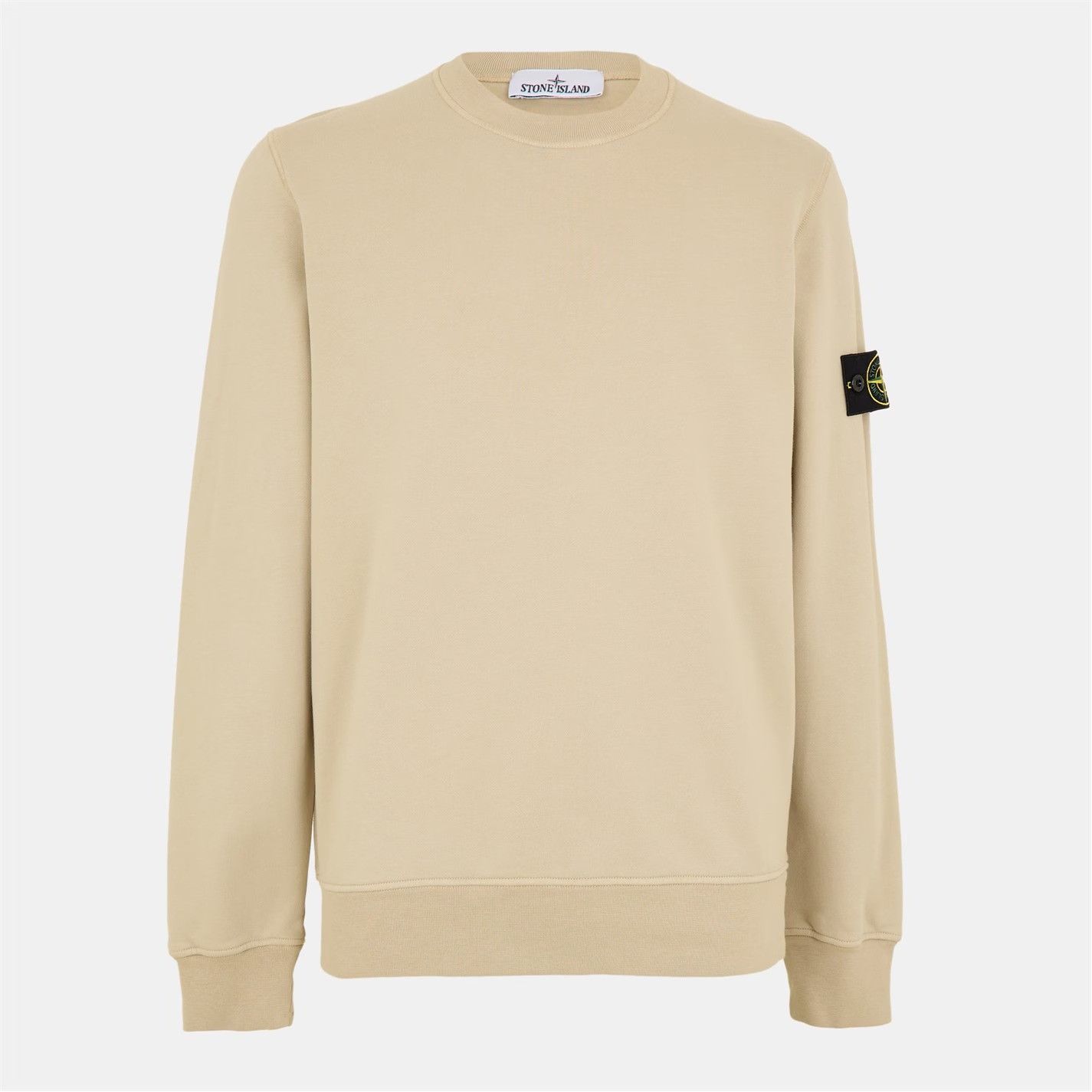 Stone Island o1g2r1mq0526 Logo Crew Sweatshirt in Beige Size US S / EU 44-46 / 1 - 1 Thumbnail
