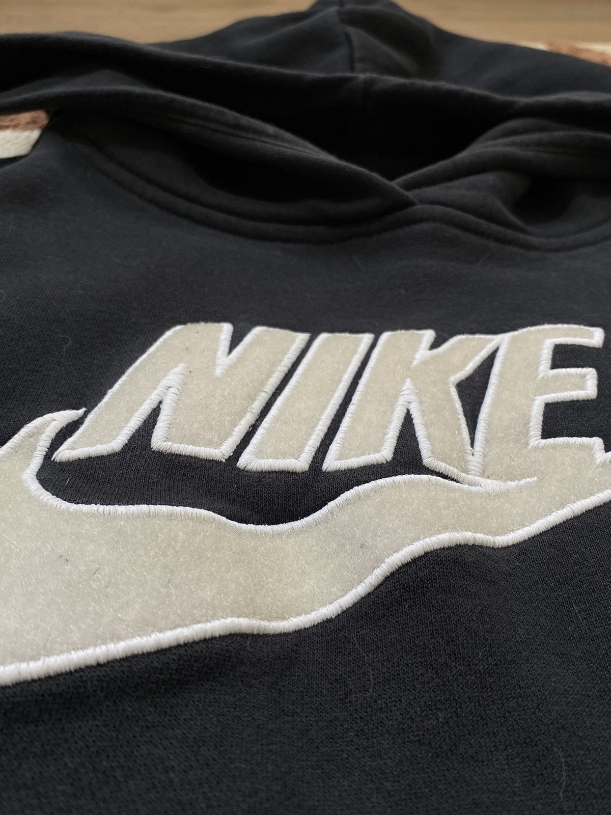 Nike 1990s CROPPED NIKE BIG SWOOSH HOODIE Size M / US 6-8 / IT 42-44 - 4 Thumbnail