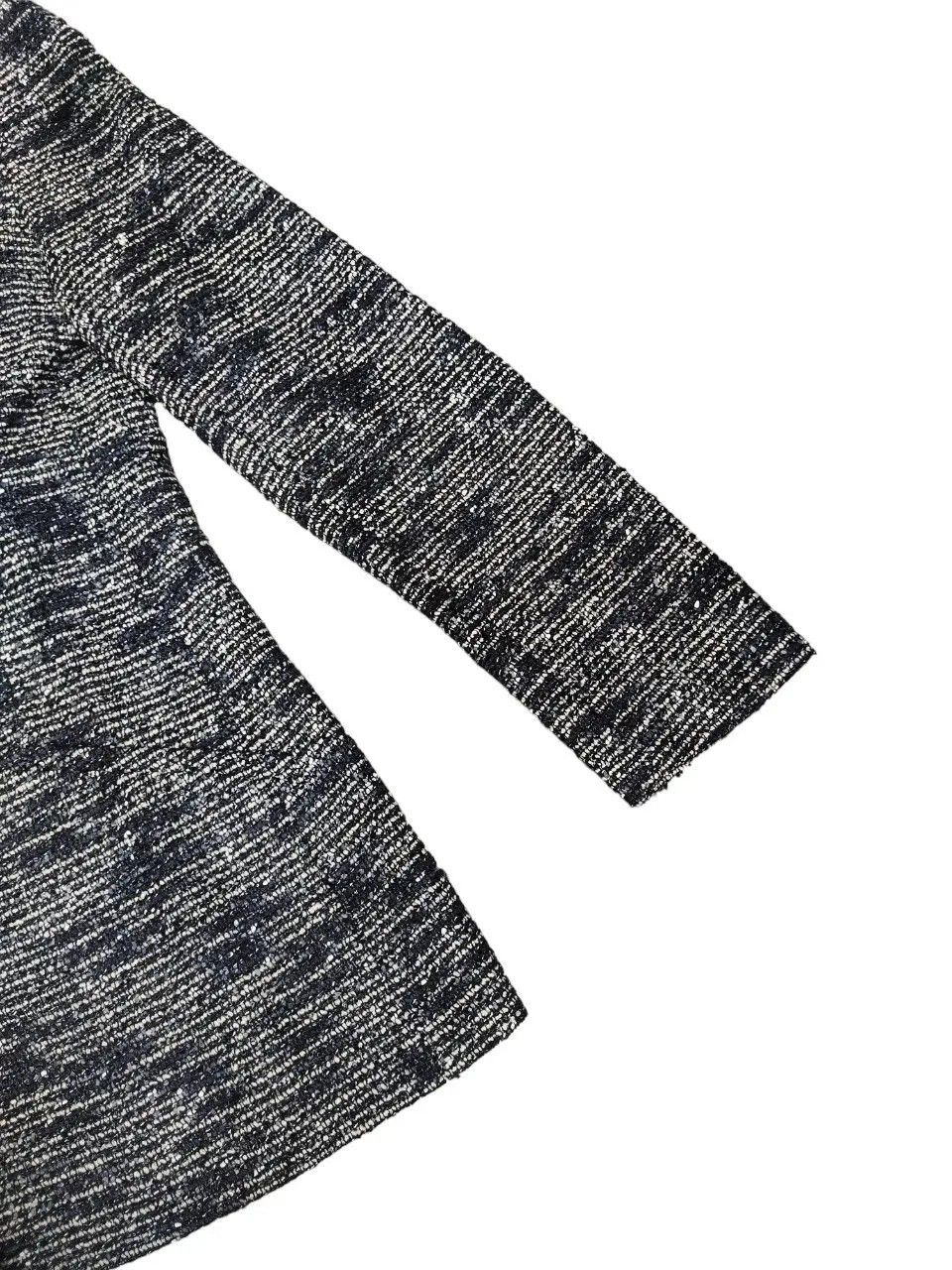 Valentino × Vintage Valentino Miss V Metallic Black White Wool Blazer Size XS / US 0-2 / IT 36-38 - 4 Thumbnail