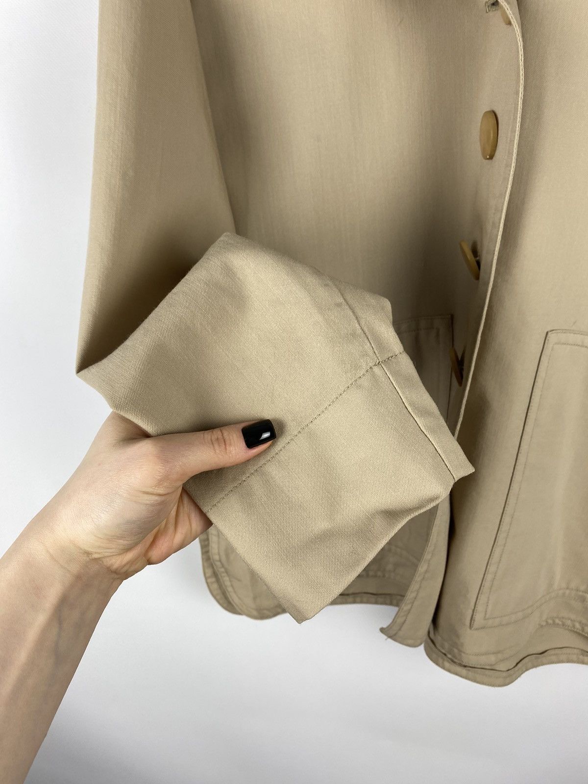 Vintage × Yves Saint Laurent Vintage Yves Saint Lauren YSL wool belted blazer jacket Size M / US 6-8 / IT 42-44 - 9 Thumbnail