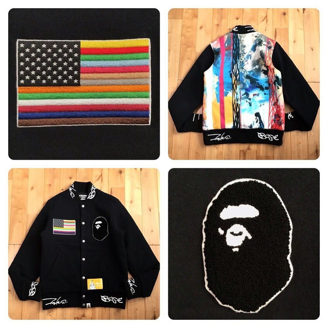 Bape × Futura BAPE × Futura sweat varsity jacket a bathing ape Size US M / EU 48-50 / 2 - 1 Thumbnail
