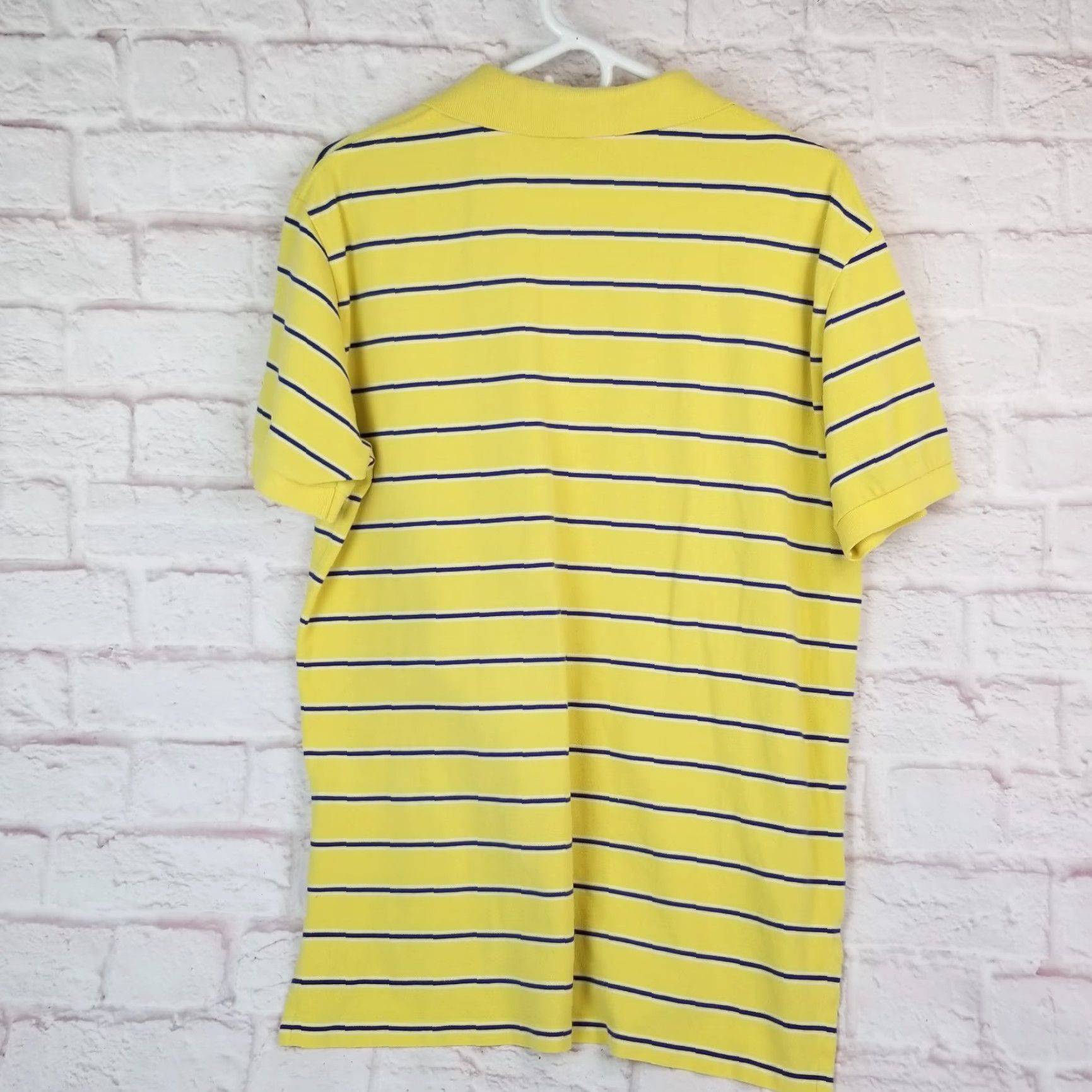 Ralph Lauren Ralph Lauren Polo Golf Shirt Mens Large Striped 100% Cotton VTG Yellow Polo by Ralph Lauren Golf Size US L / EU 52-54 / 3 - 4 Thumbnail