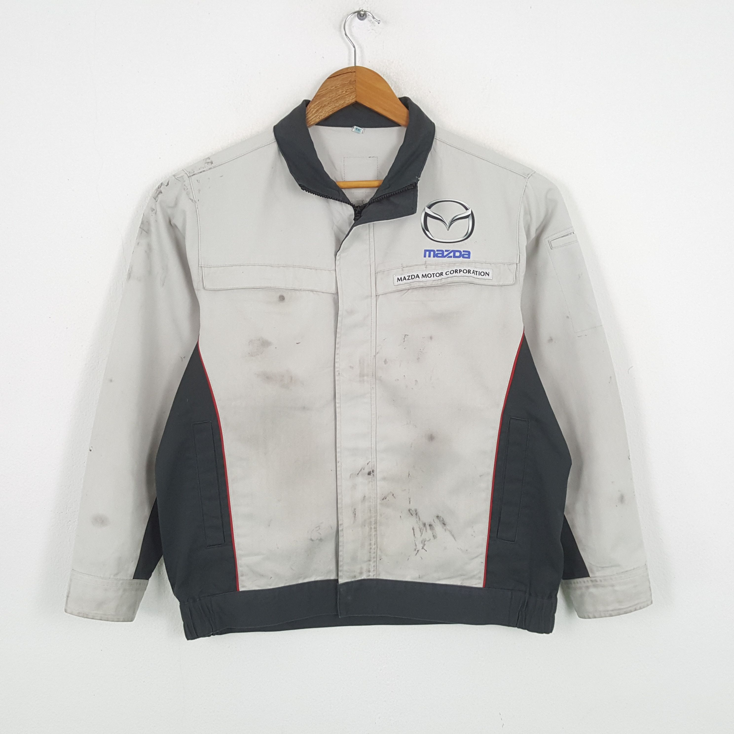 Japanese Brand × Vintage Vintage MAZDA Japanese Motorsports Crew Jacket Size US L / EU 52-54 / 3 - 3 Thumbnail