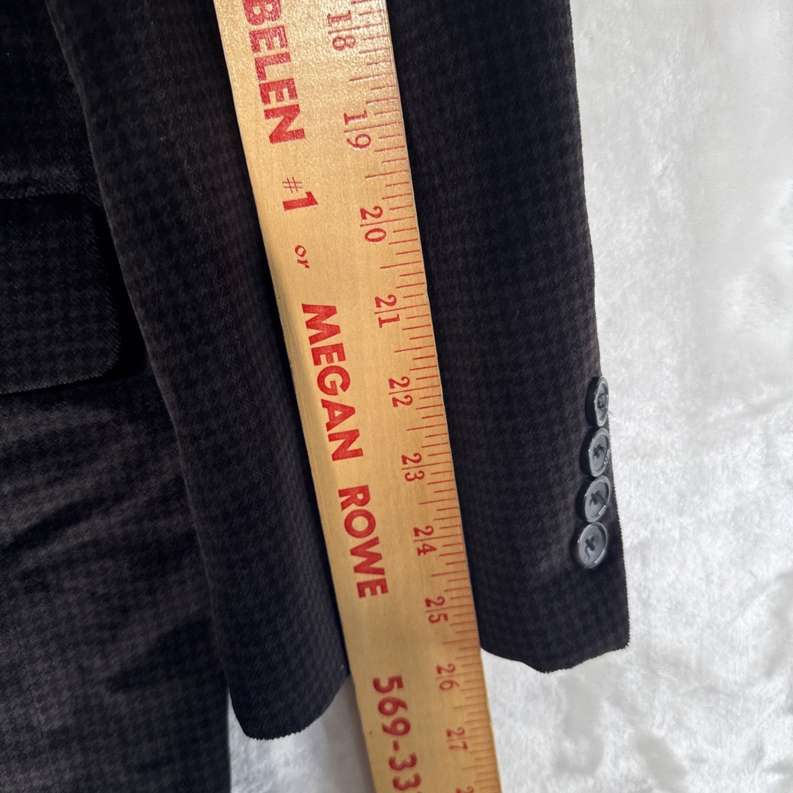 Jones New York Jones New York Sports Coat 42L Brown and Black Brushed Size 42L - 10 Thumbnail