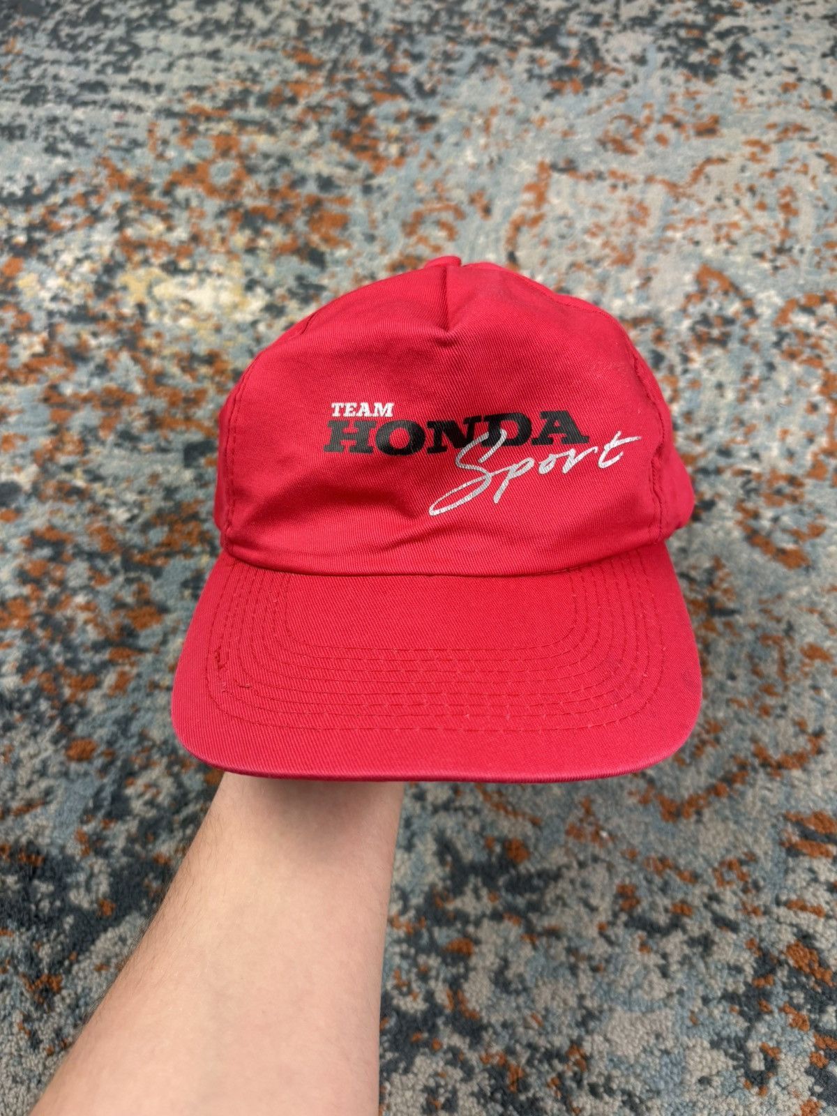 Honda × Vintage Vintage 80s Honda sport racing hat rally f1 Size ONE SIZE - 2 Thumbnail