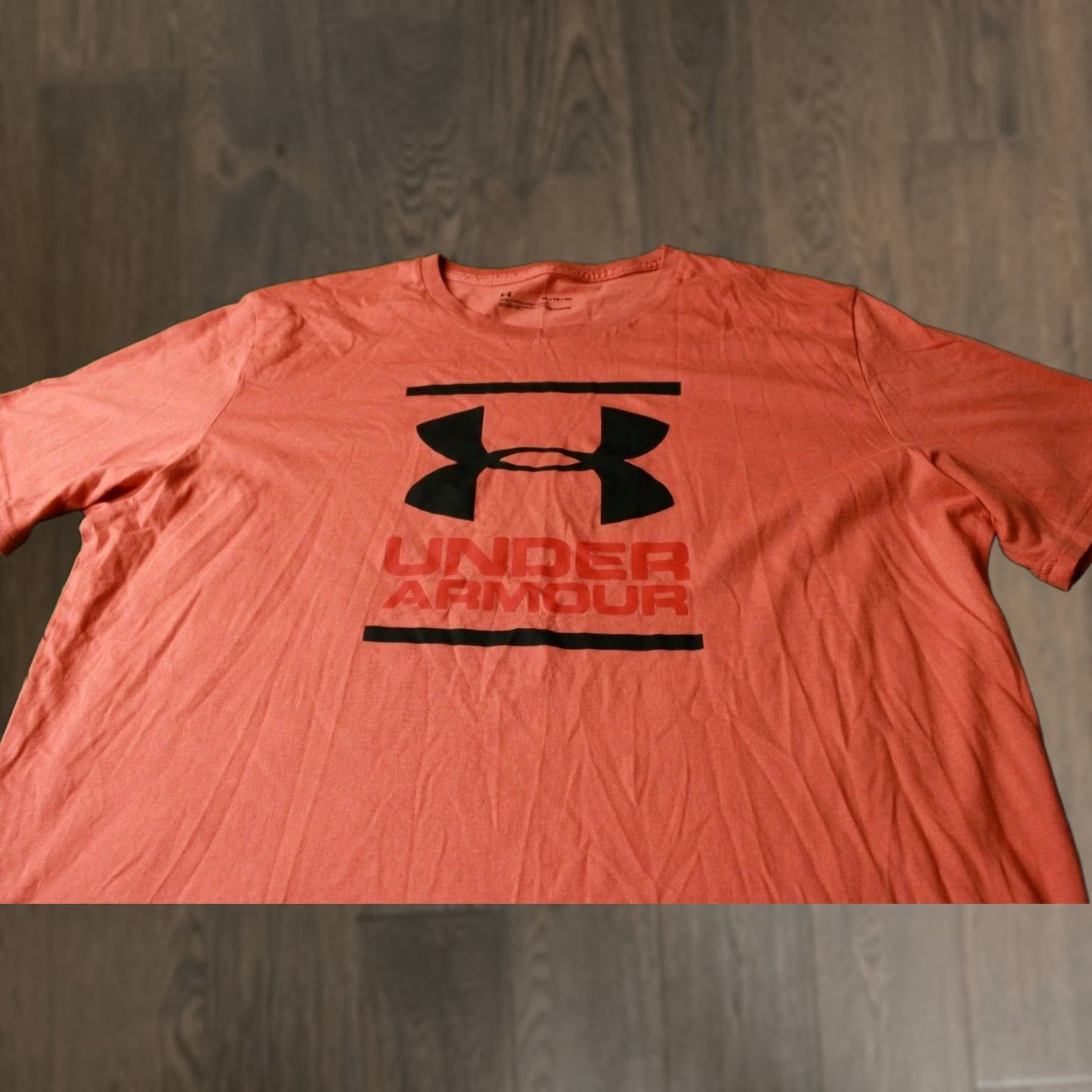 Under Armour Under Armour HeatGear Mens Training Shirt Jersey T-Shirt Tee XL Orange CrossFit Short Sleeve Size US XL / EU 56 / 4 - 1 Thumbnail
